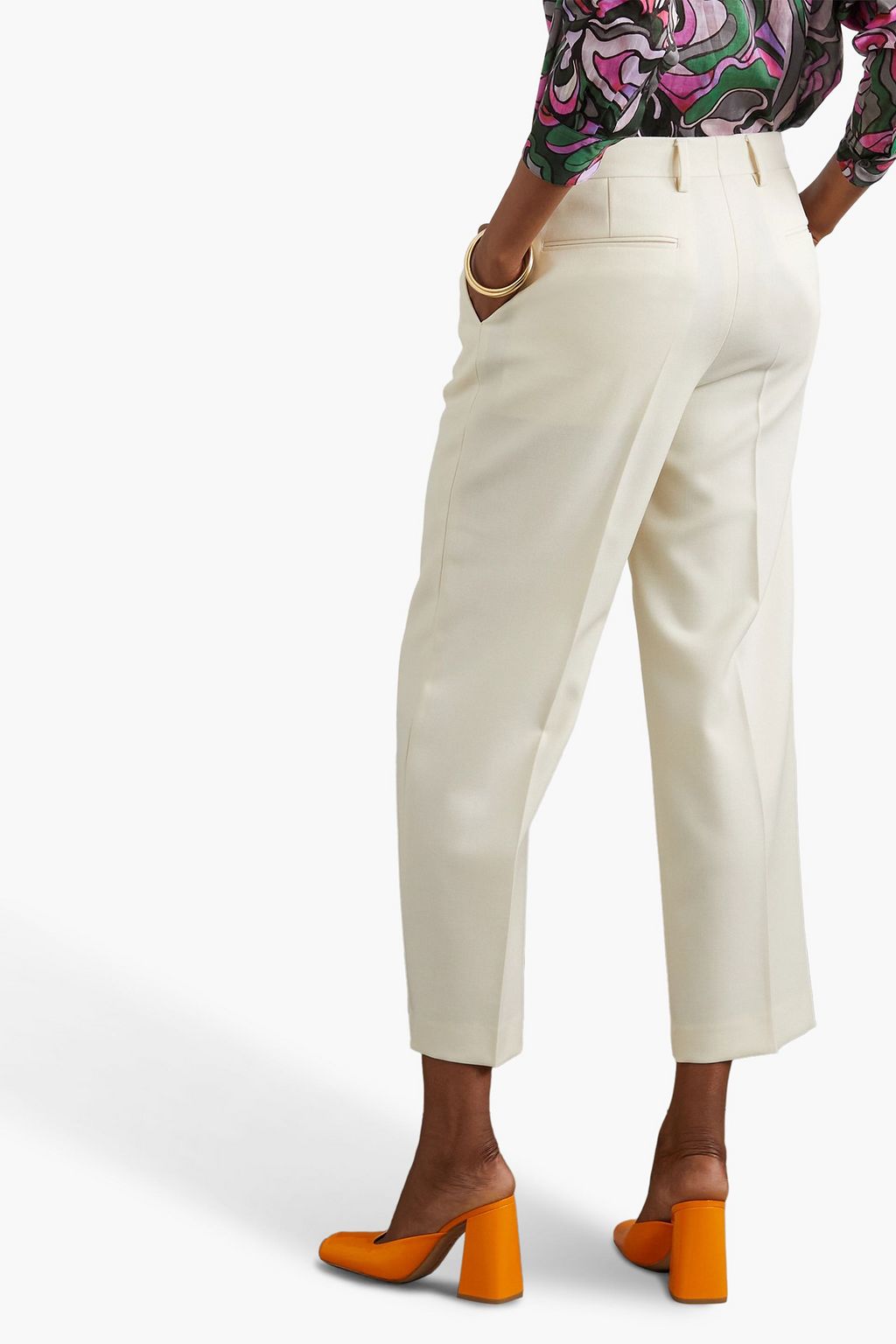 DRIES VAN NOTEN Wool-twill wide-leg pants
