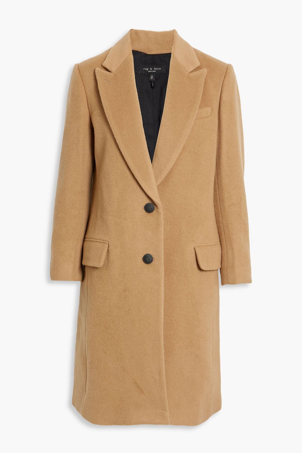 RAG BONE Wooster wool blend felt coat THE OUTNET