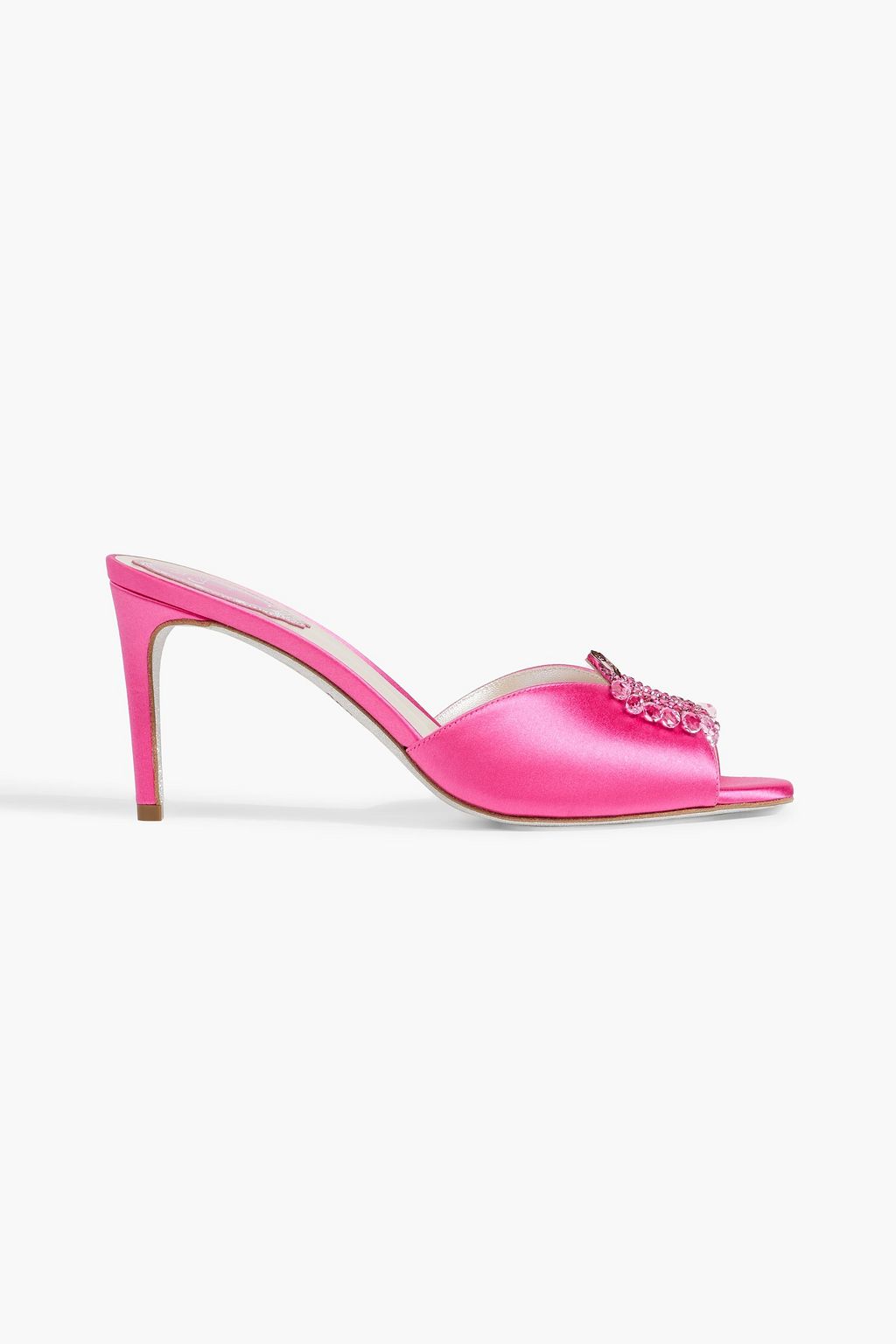 Red satin mules deals