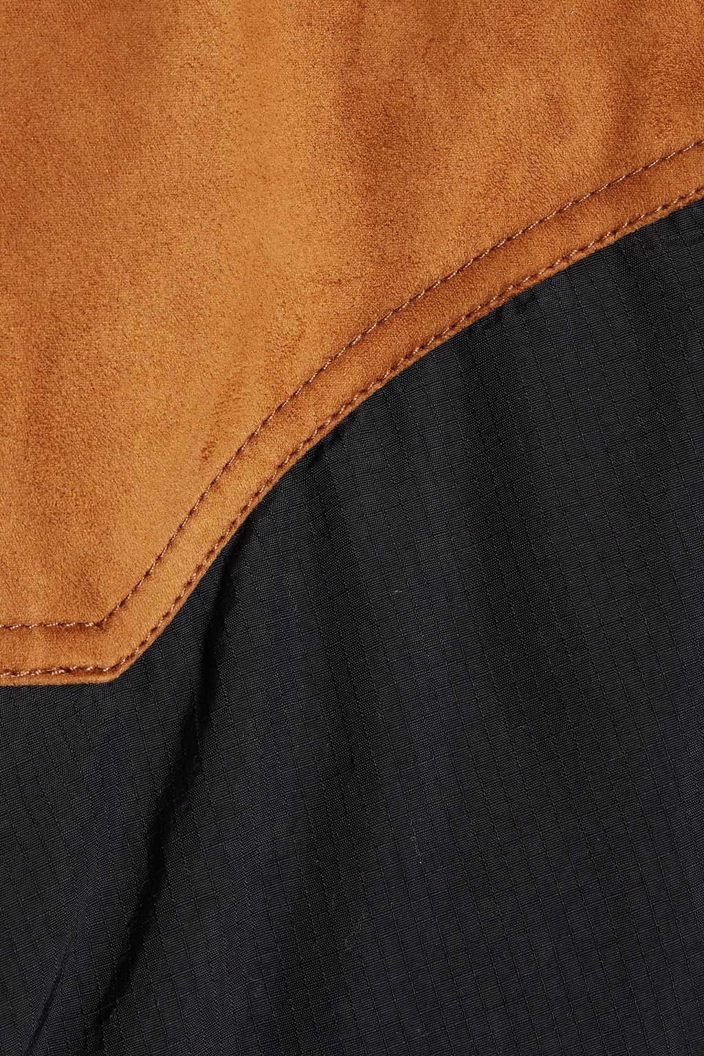 RAG & BONE Cal faux suede-paneled quilted ripstop down jacket