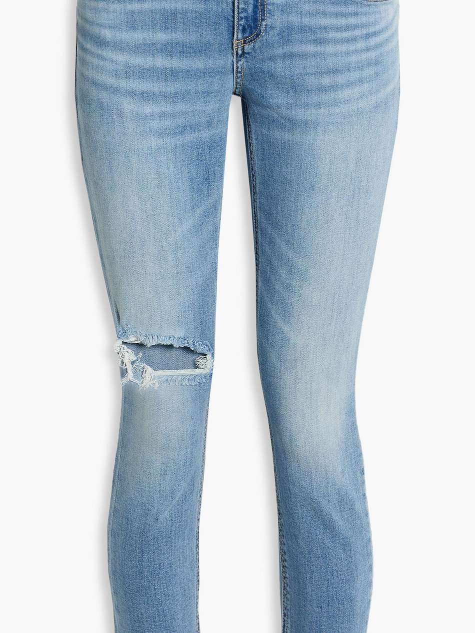 cate cropped distressed mid-rise skinny jeans