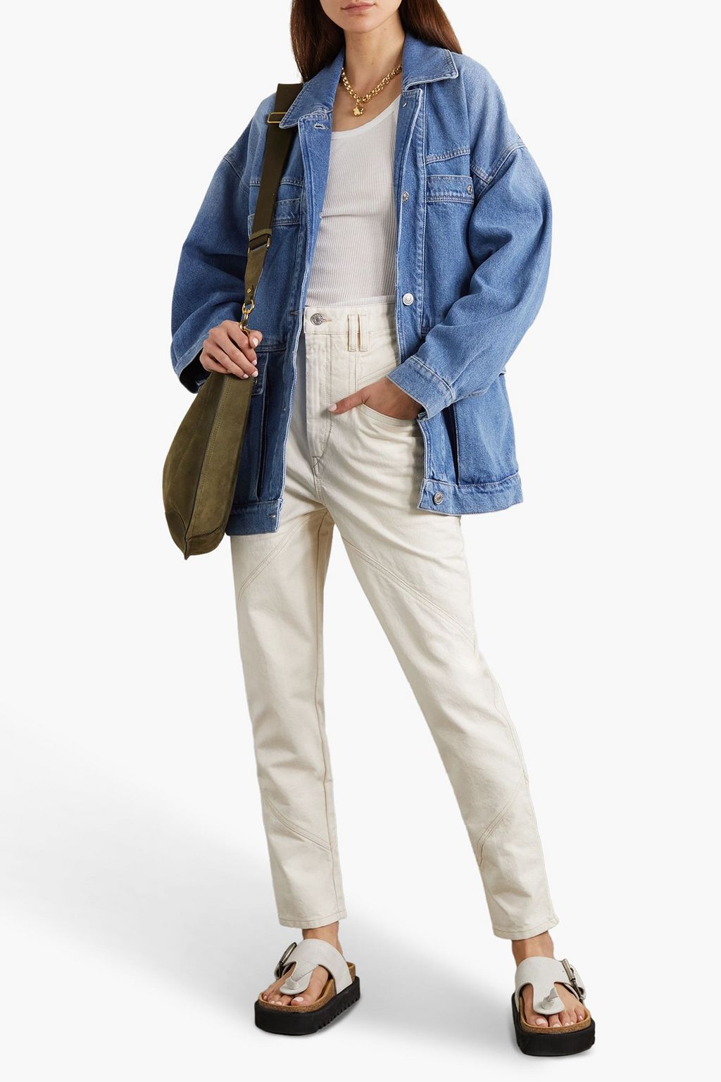 ISABEL MARANT Nadeloisa high-rise straight-leg jeans
