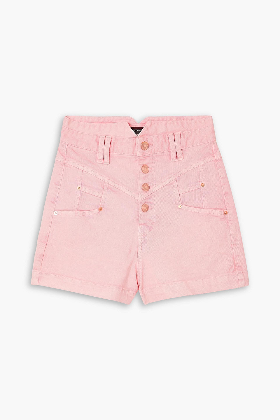 Isabel Marant Diroysr Denim Shorts In Baby Pink