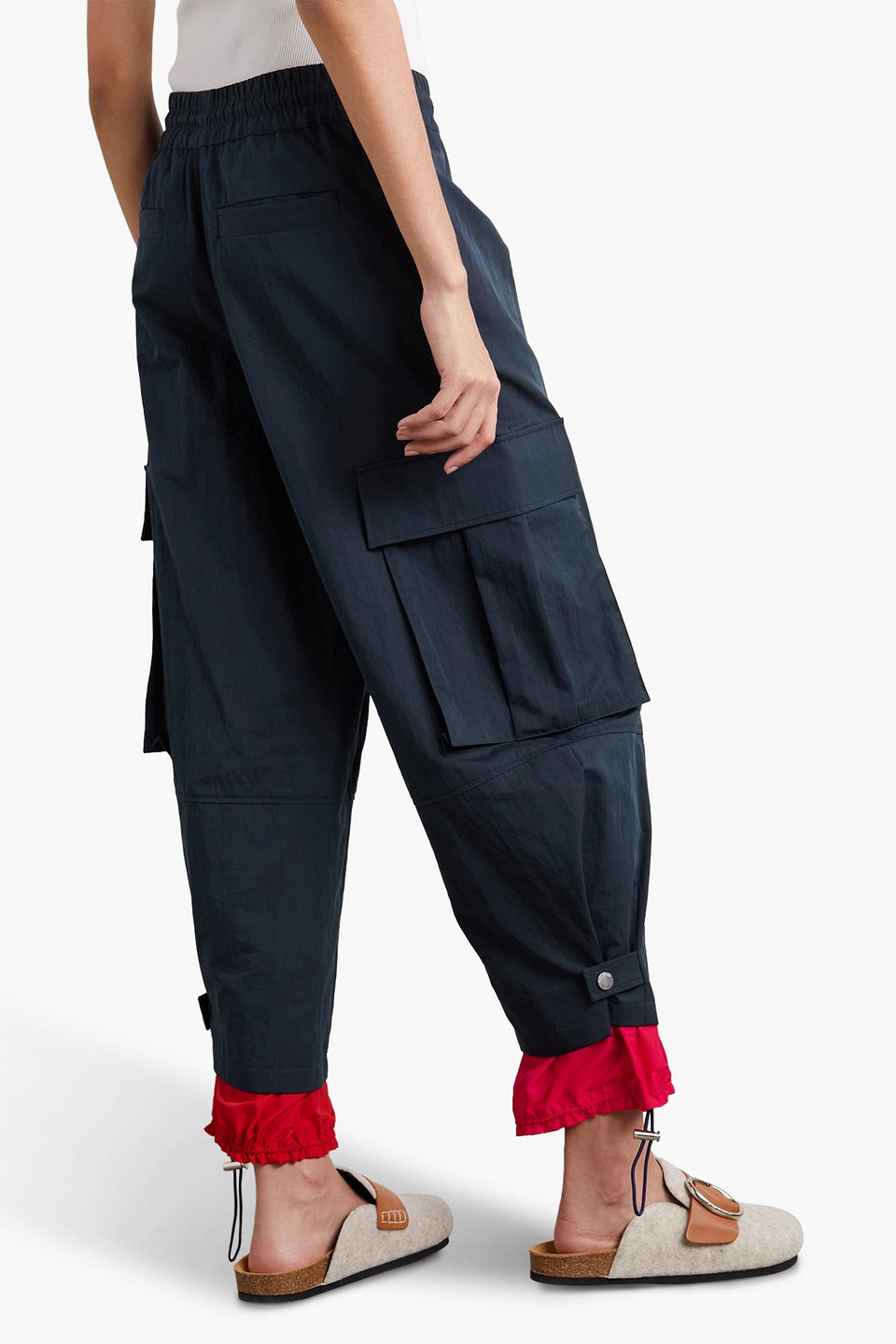 JW ANDERSON COTTON-BLEND SHELL TRACK PANTS