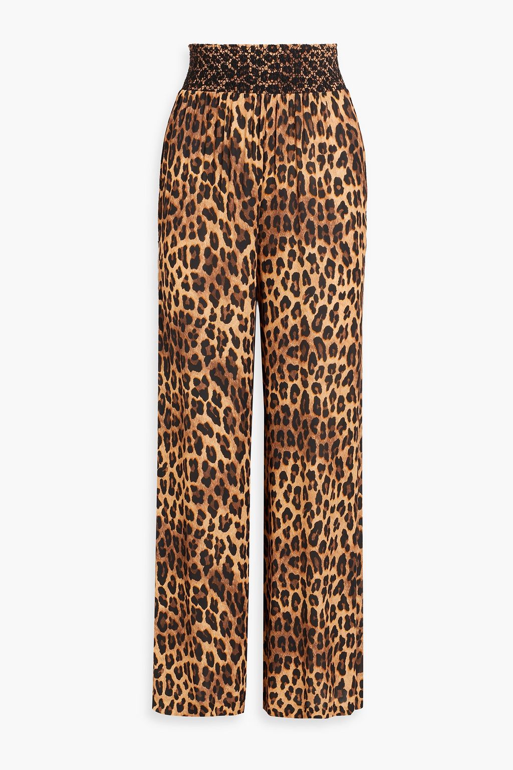 ALICE + OLIVIA Russell leopard-print satin wide-leg pants