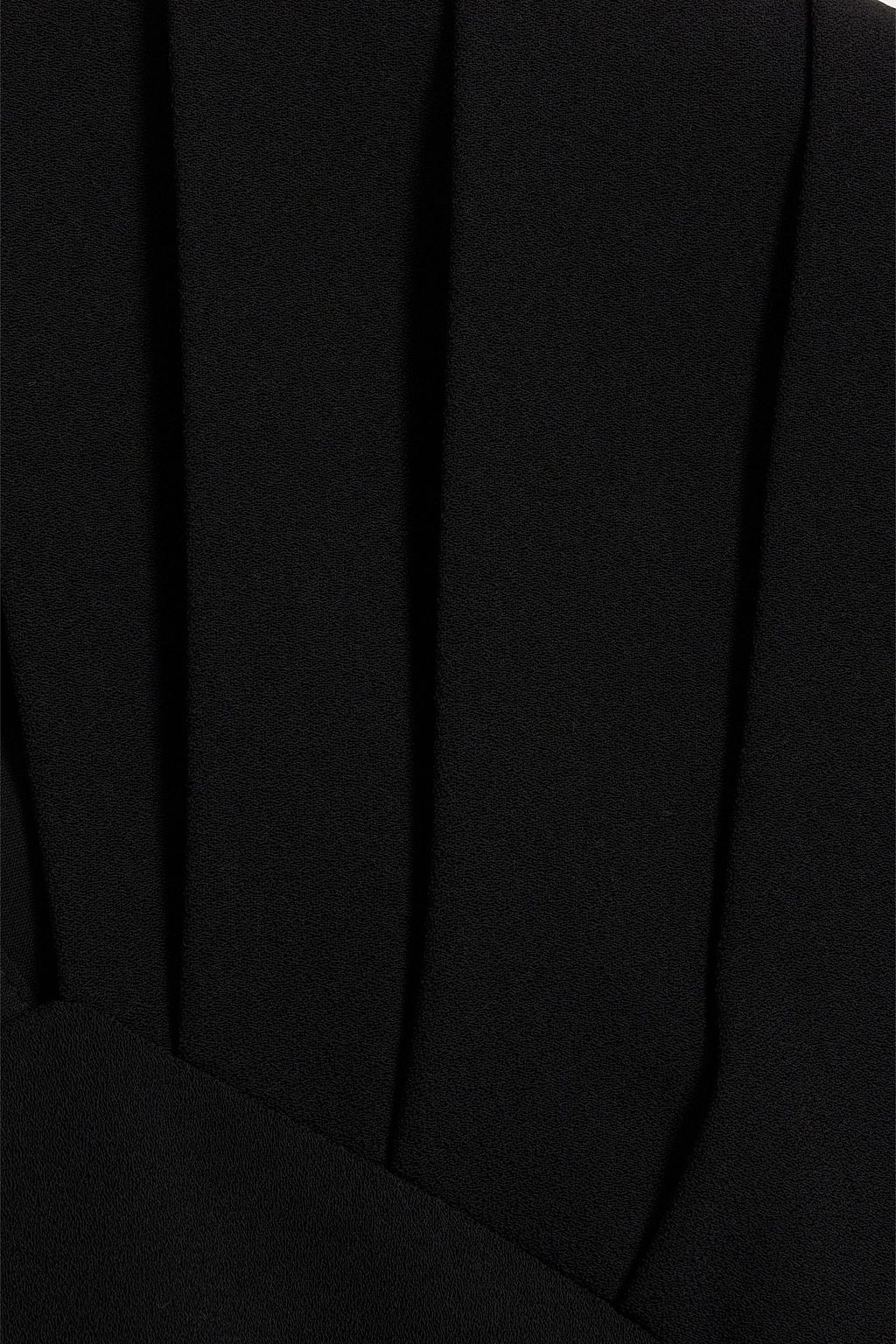 ALICE + OLIVIA Kiro pleated crepe mini dress