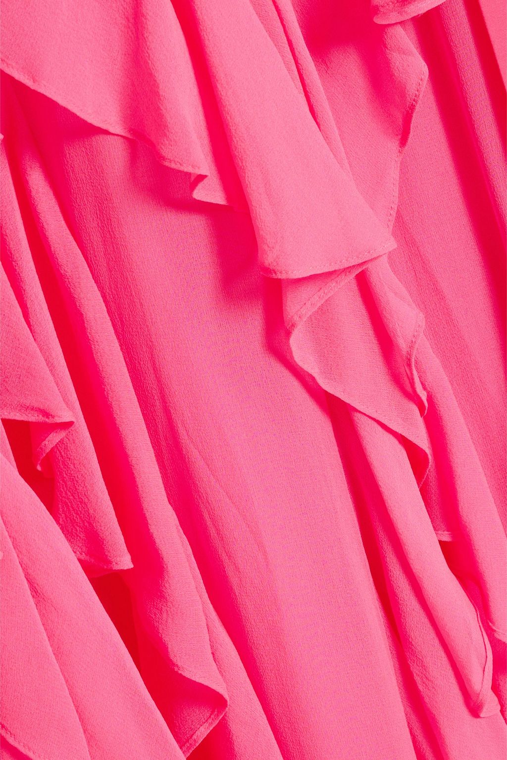 ALICE + OLIVIA Emelia belted ruffled silk-chiffon maxi dress