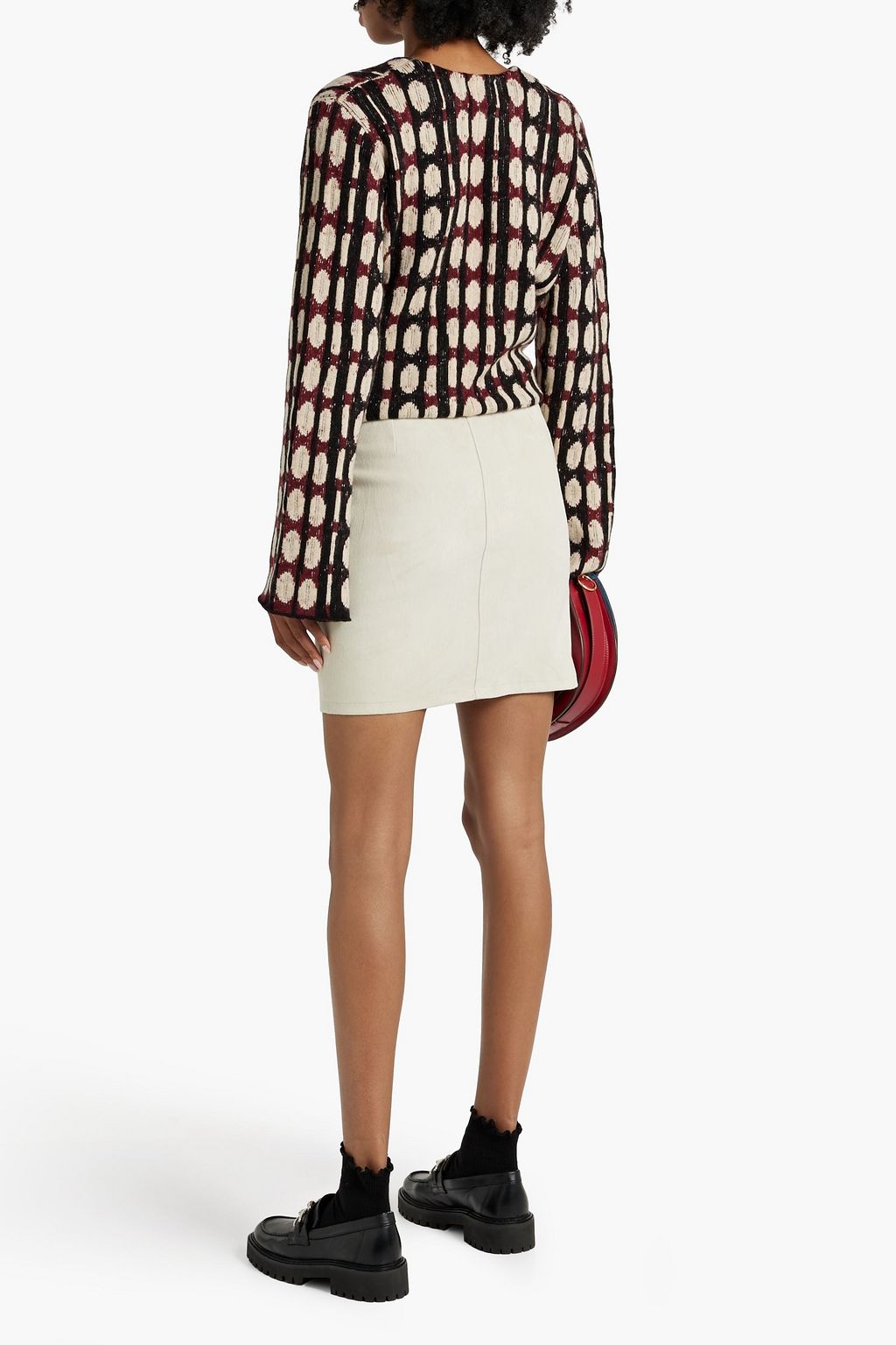 OFFICINE GÉNÉRALE Scarlett suede mini skirt