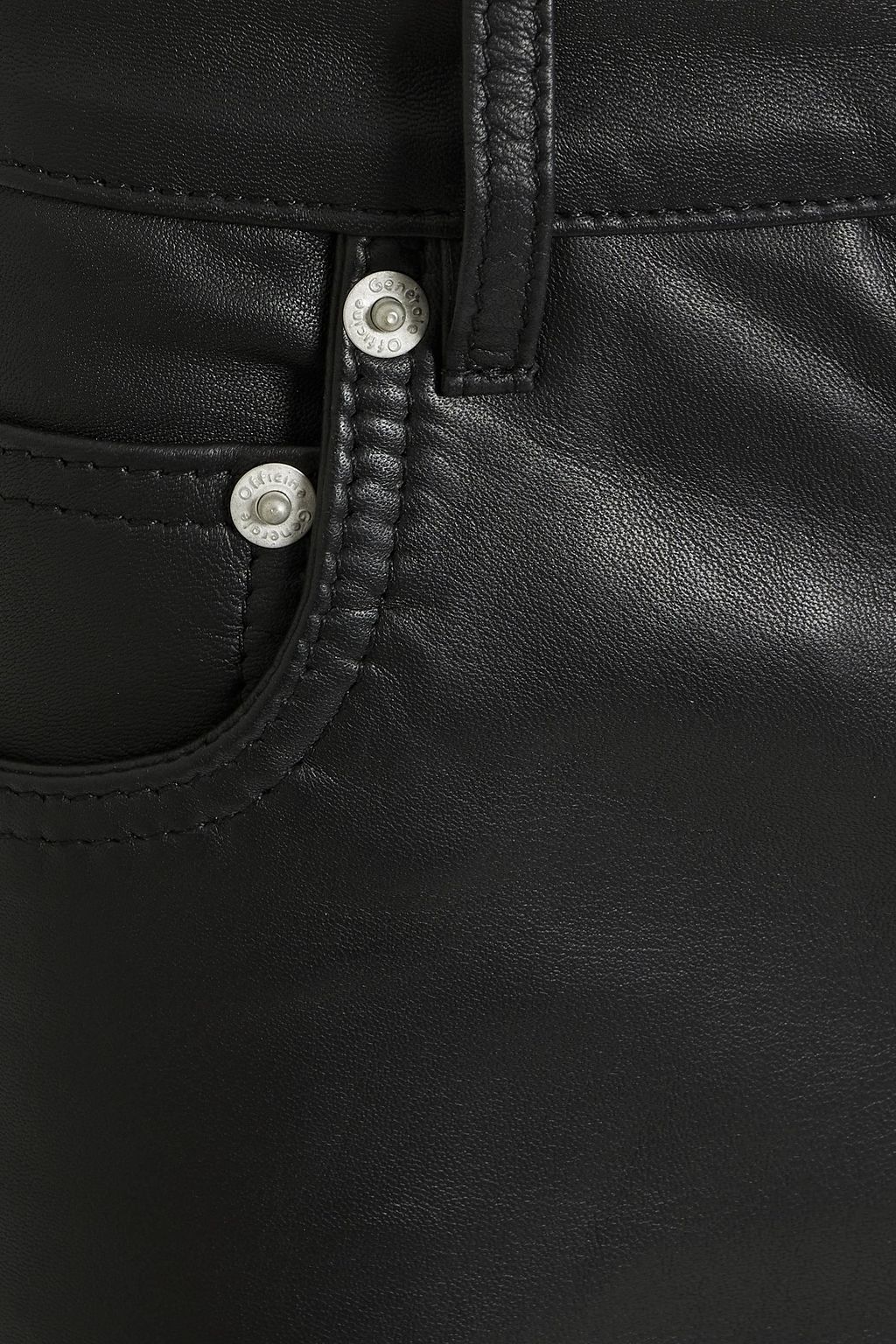 OFFICINE GÉNÉRALE Naomi leather straight-leg pants