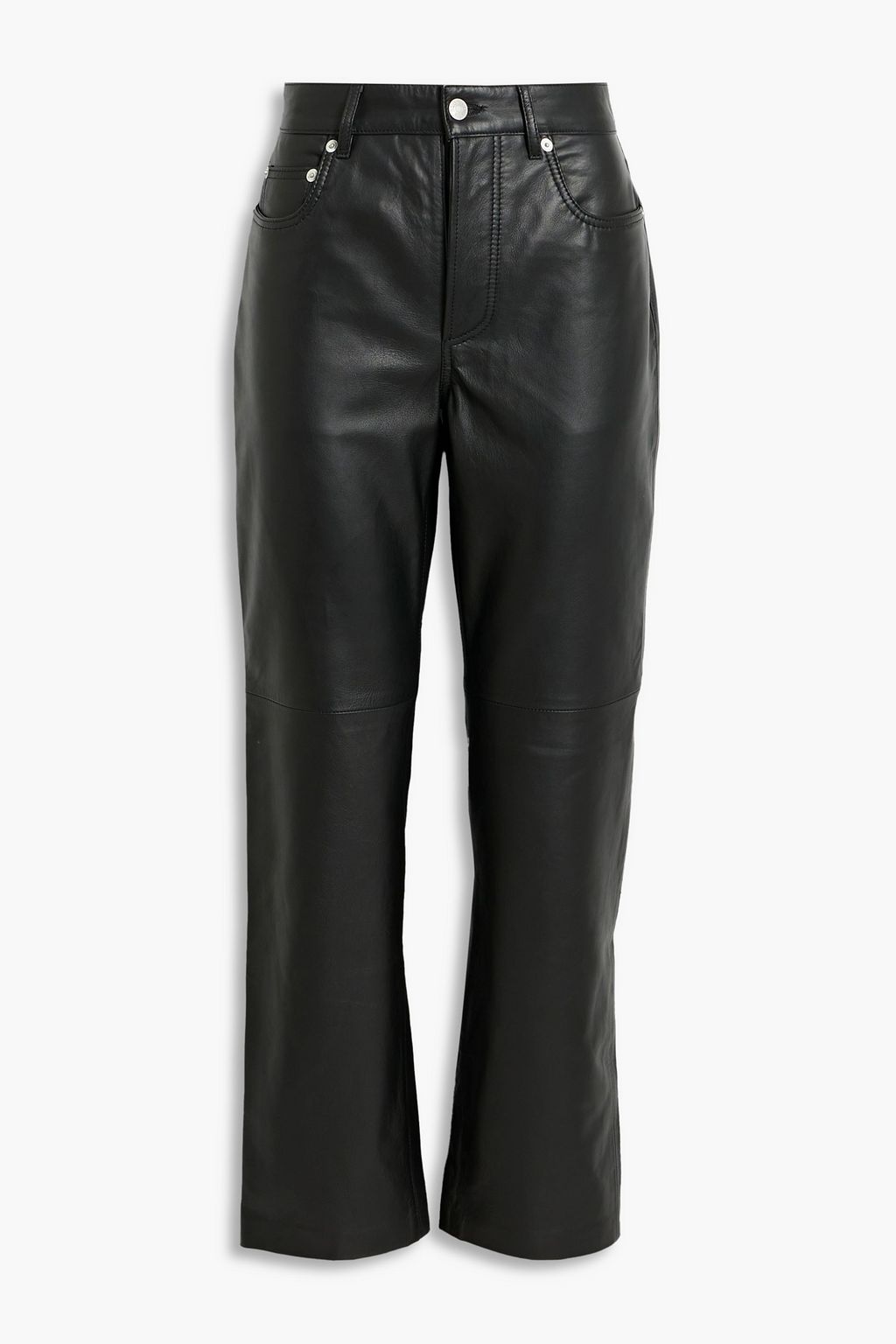 OFFICINE GÉNÉRALE Naomi leather straight-leg pants | THE OUTNET