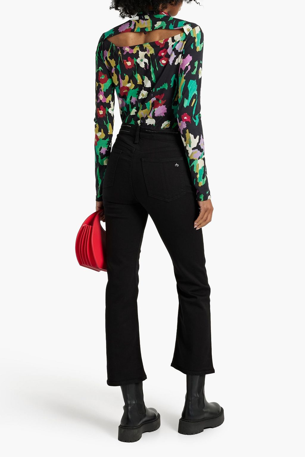 RAG & BONE Nina high-rise kick-flare jeans
