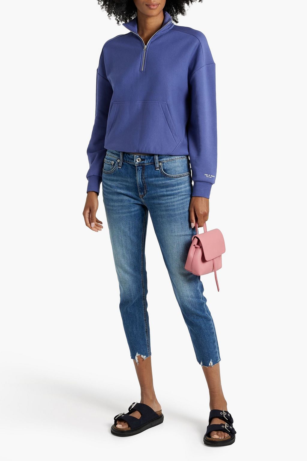 RAG & BONE Cate cropped mid-rise skinny jeans | THE OUTNET