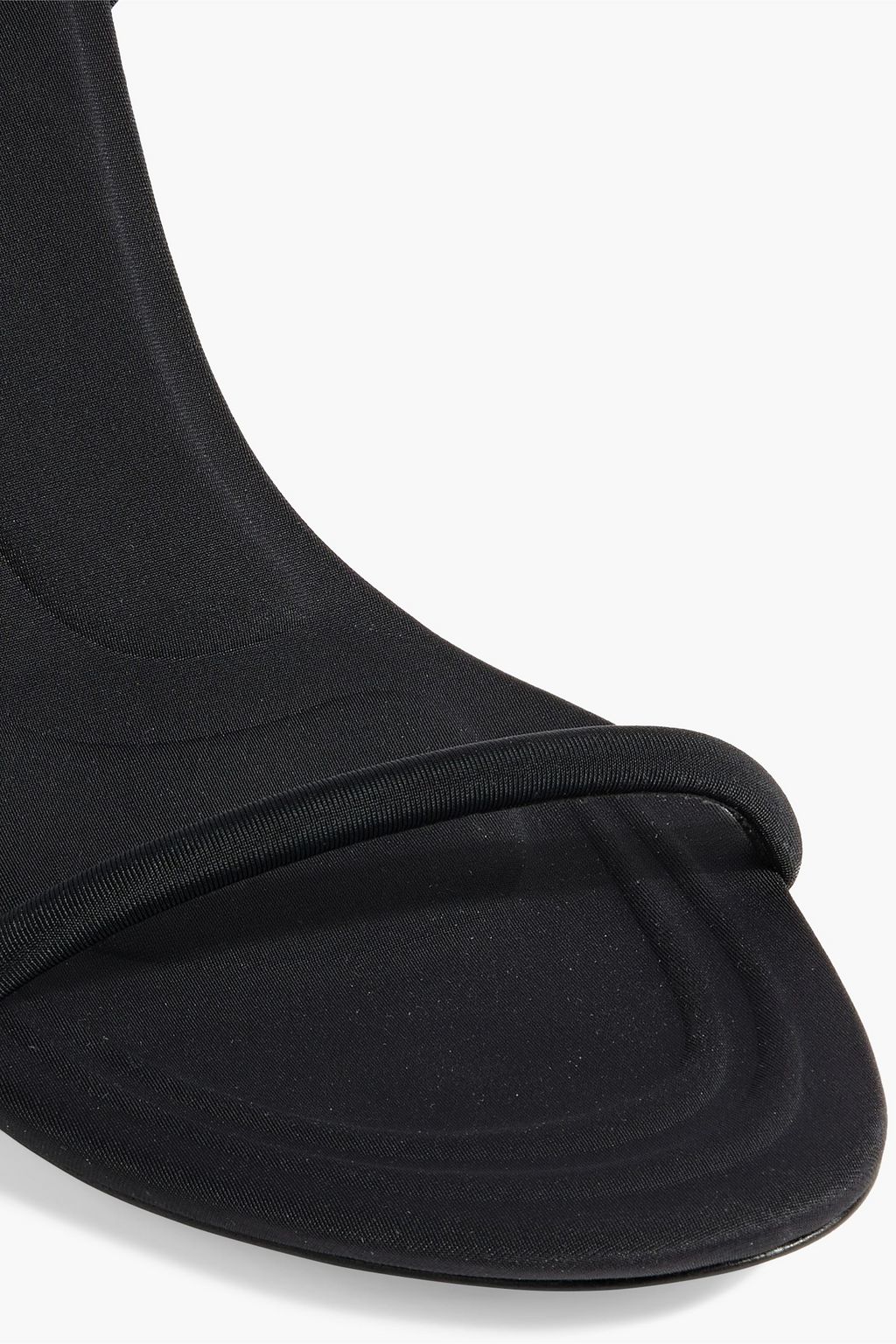 ALEXANDER WANG 달리아 95 크리스털 장식 네오프렌 웨지 샌들
