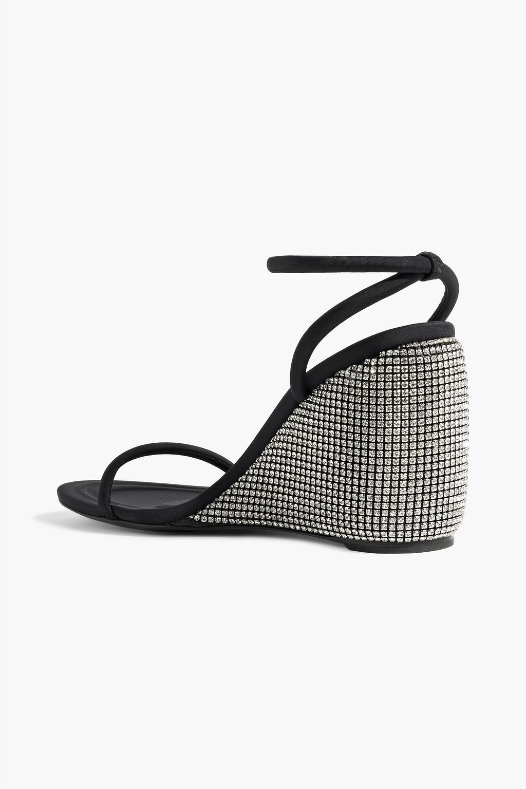 ALEXANDER WANG 달리아 95 크리스털 장식 네오프렌 웨지 샌들