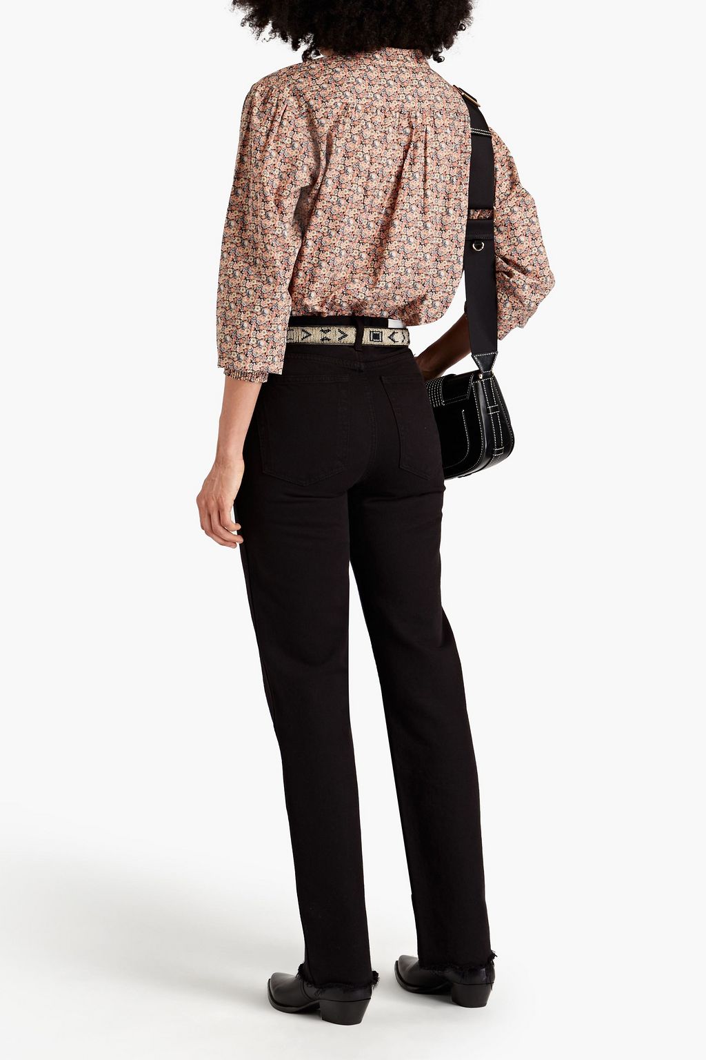 BA&SH Freja floral-print cotton-poplin shirt