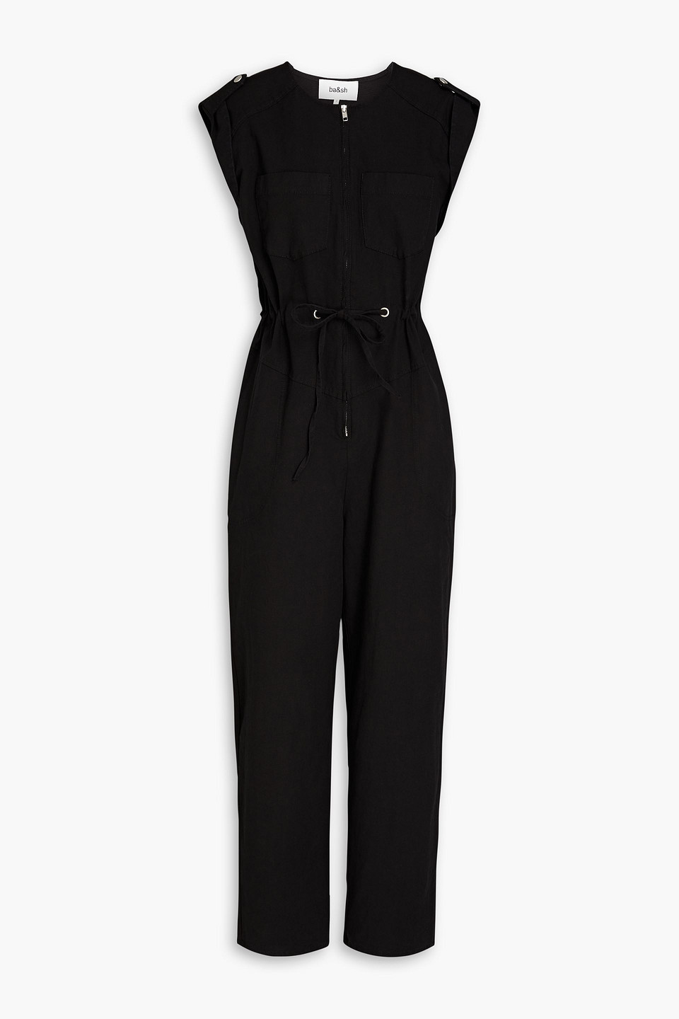 Ba&sh Alia Jumpsuit Aus Canvas Aus Einer Baumwollmischung In Black