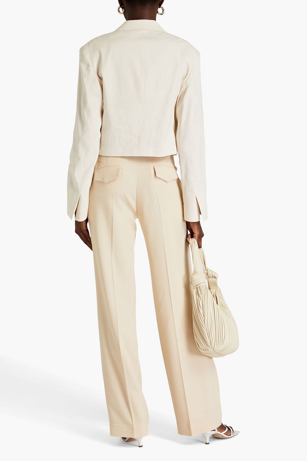 LOULOU STUDIO Nady stretch-twill straight-leg pants