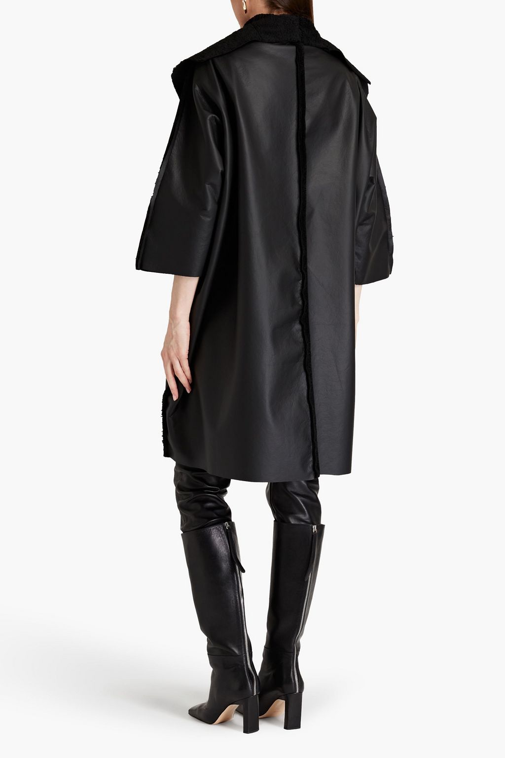 MATICEVSKI Oversized faux leather coat