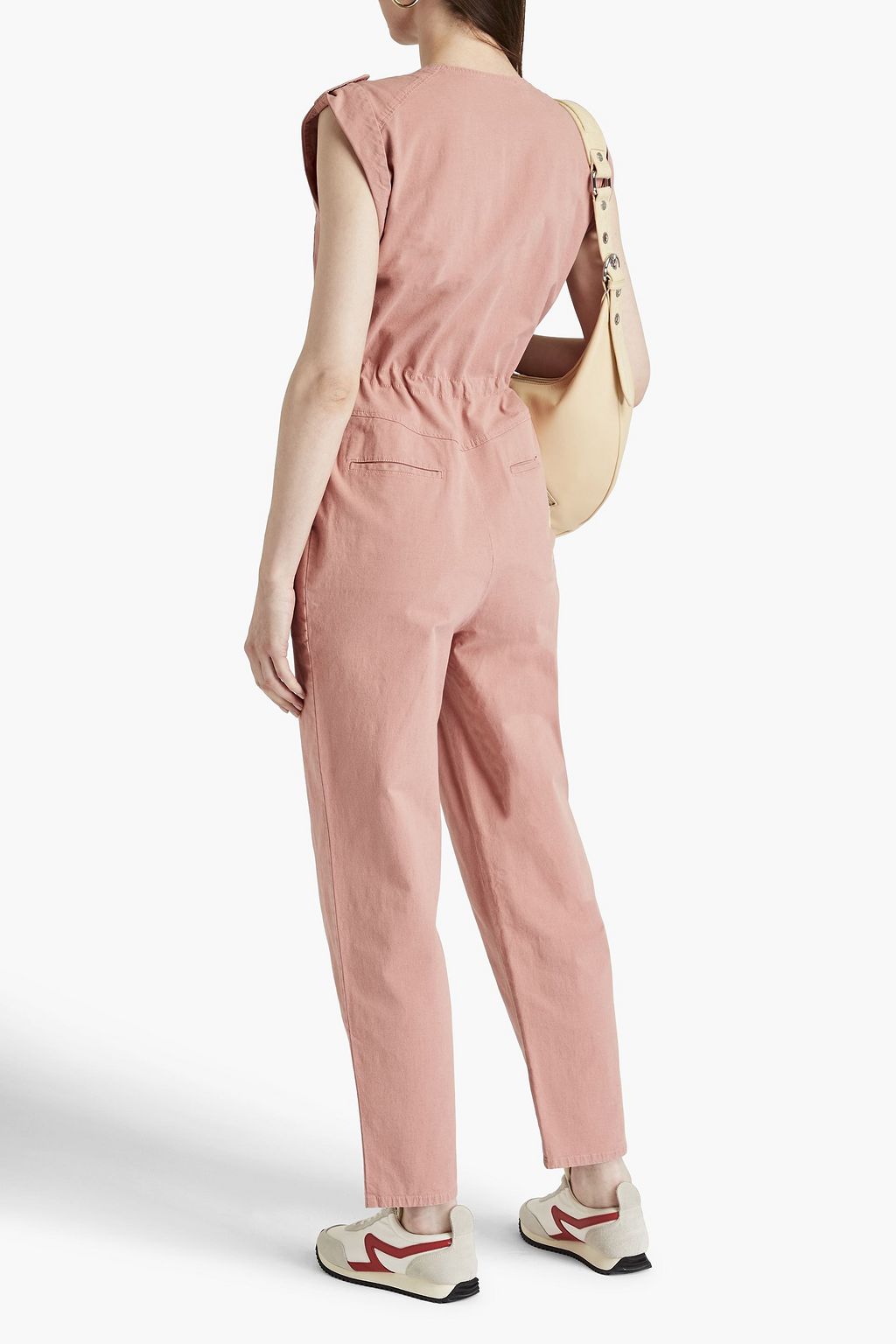 BA&SH Alia cotton-blend canvas jumpsuit