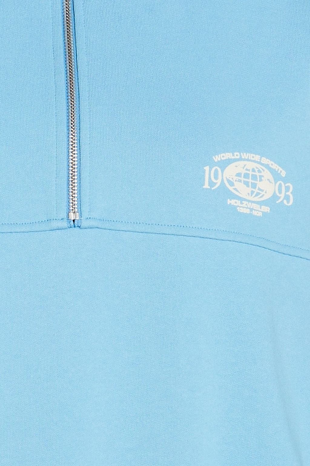 HOLZWEILER Mezzanine Sporty cotton-fleece half-zip sweatshirt