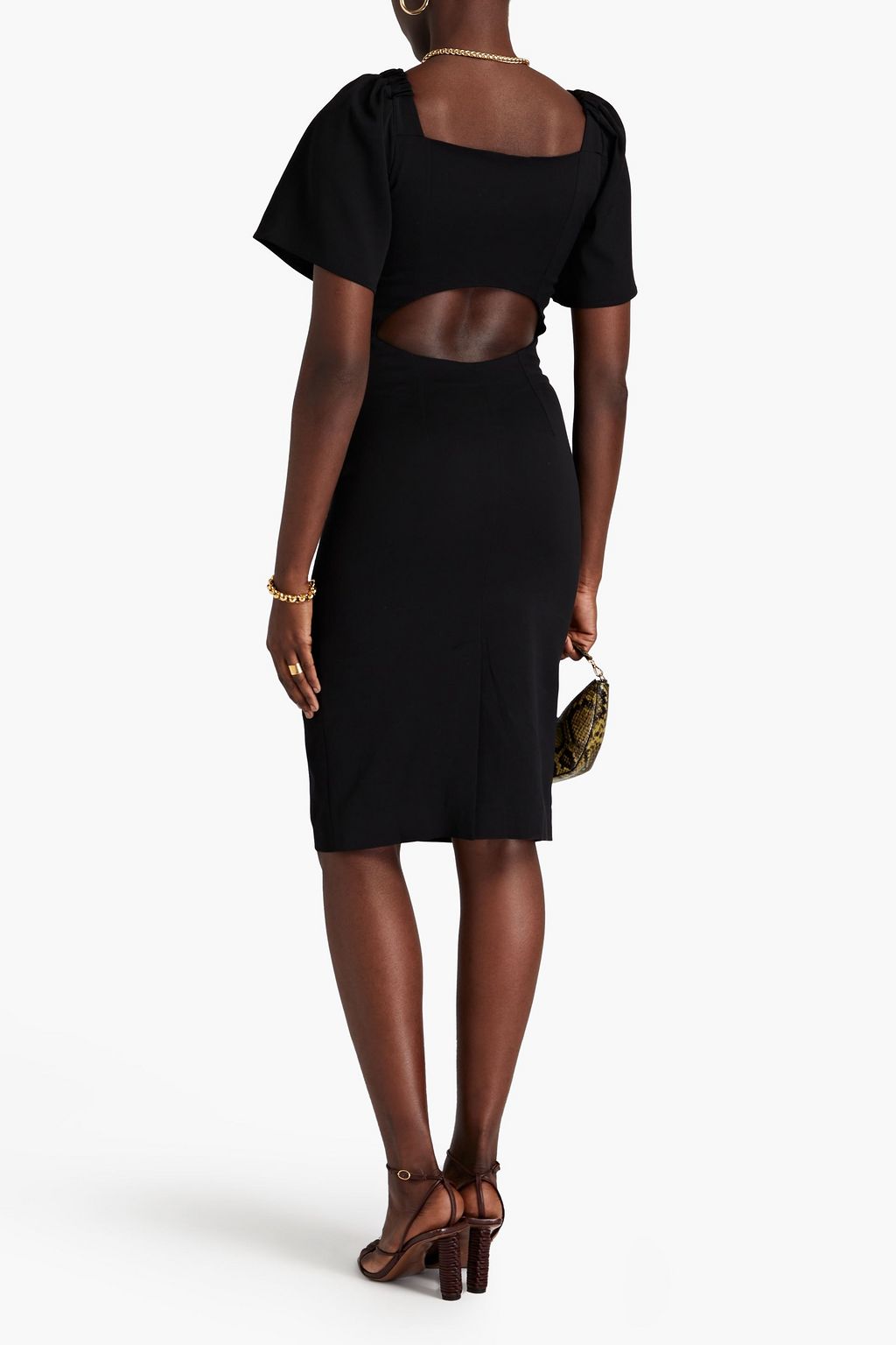 BA&SH Robe Romea cutout crepe dress