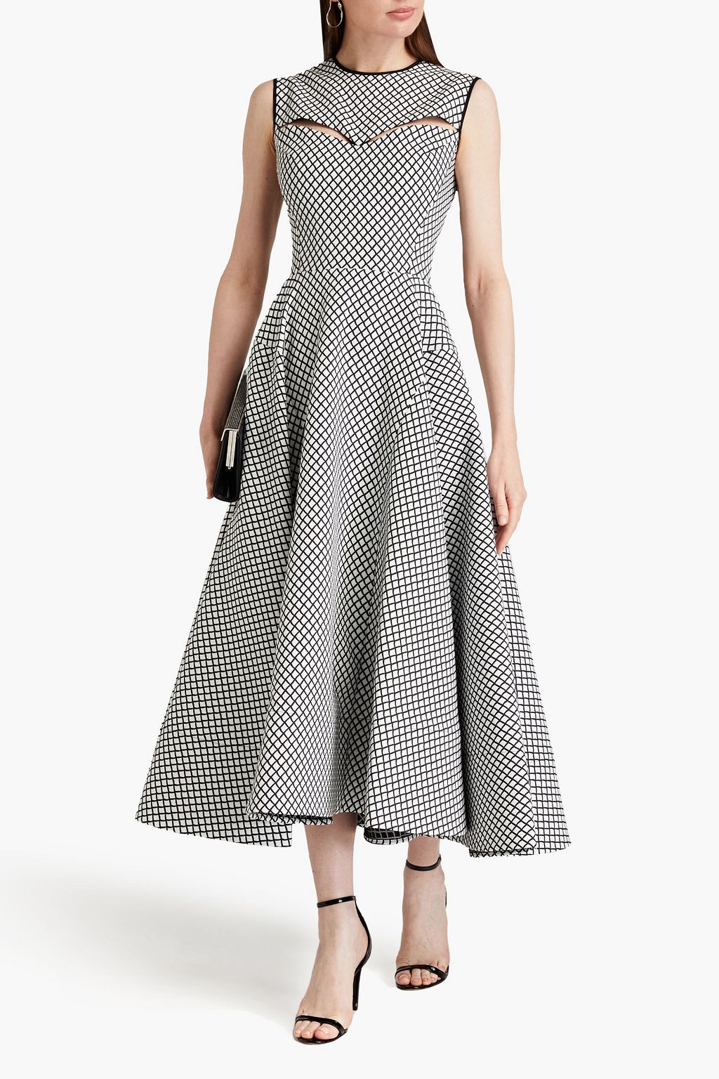 MATICEVSKI Cutout cotton and silk-blend maxi dress