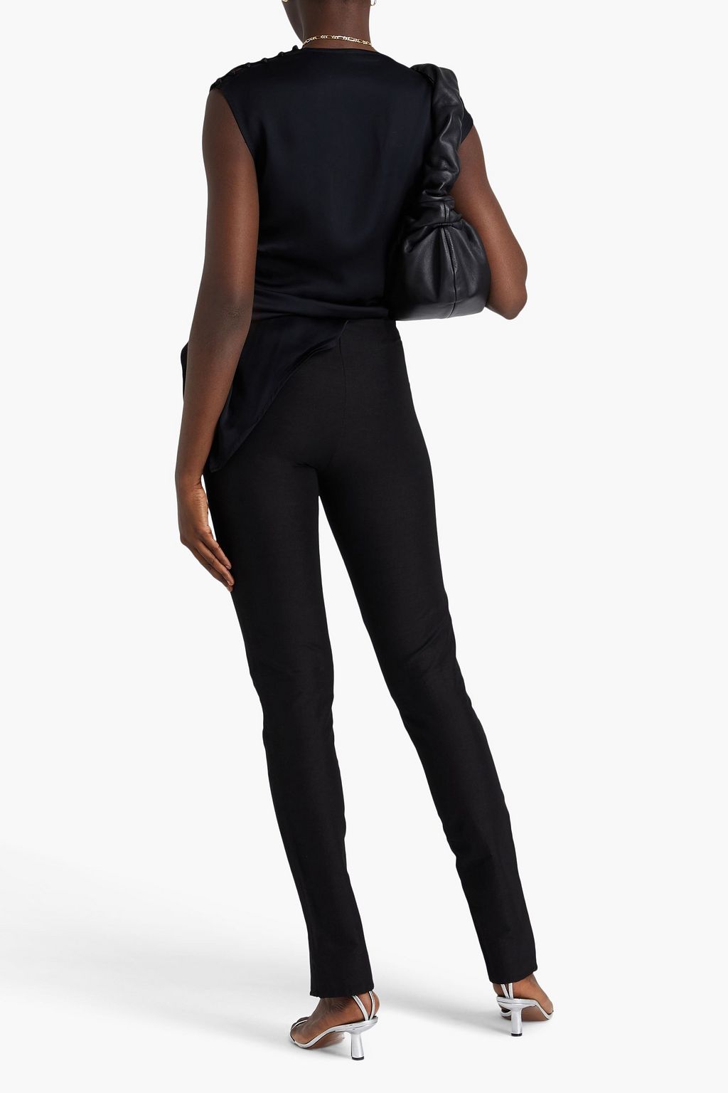 TOTEME Linen-blend skinny pants