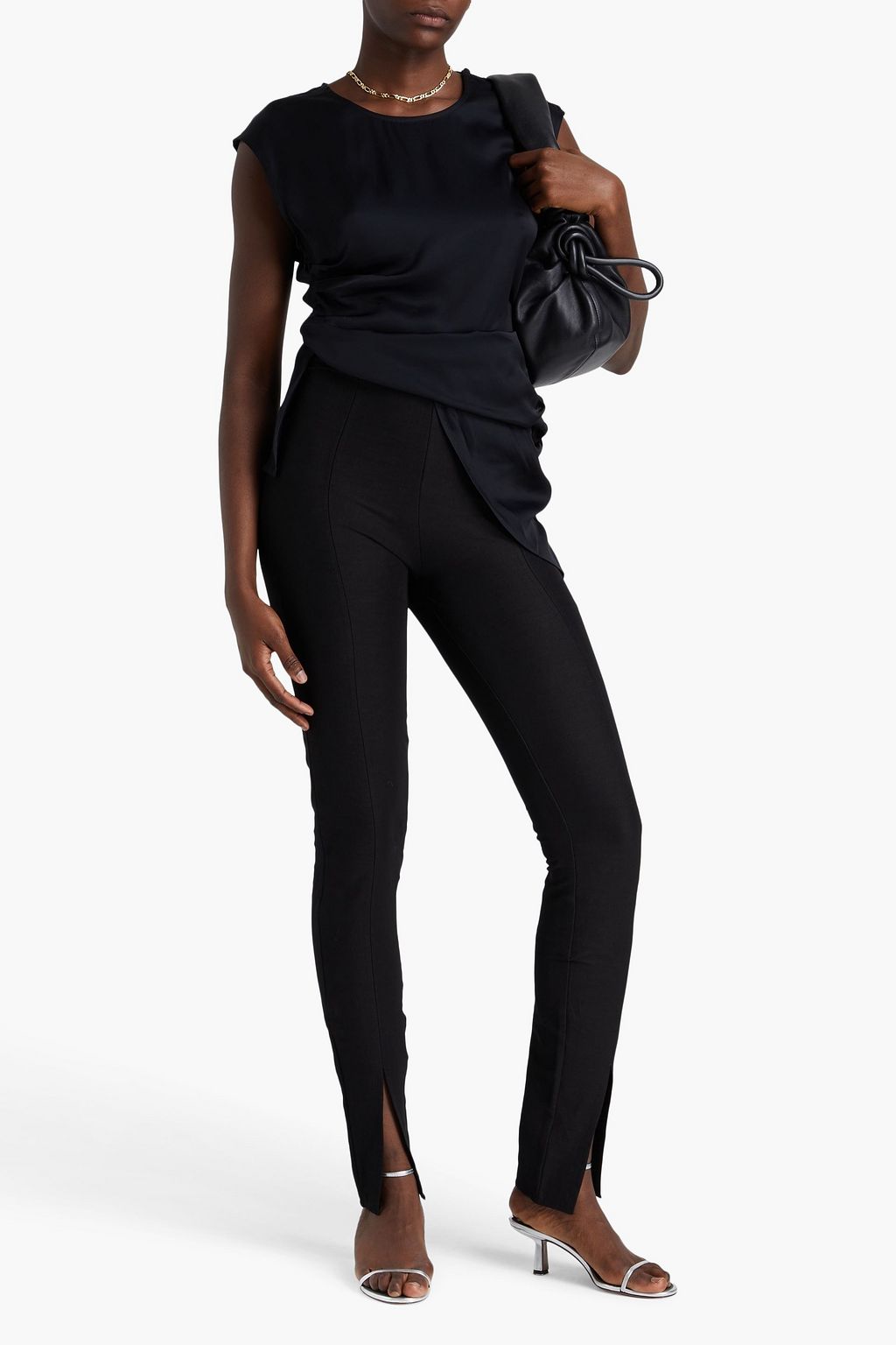 TOTEME Linen-blend skinny pants