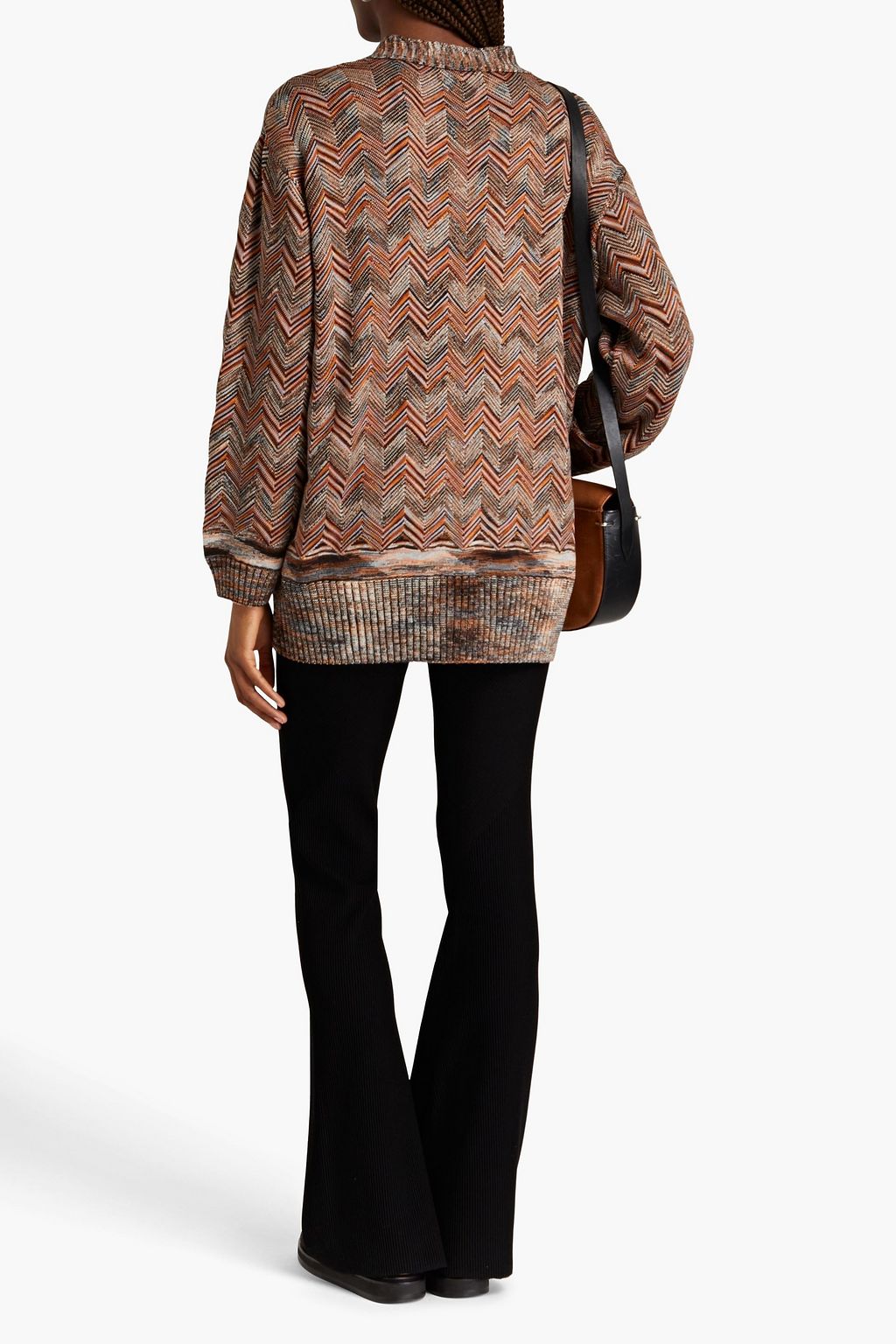 MISSONI Crochet-knit wool-blend cardigan