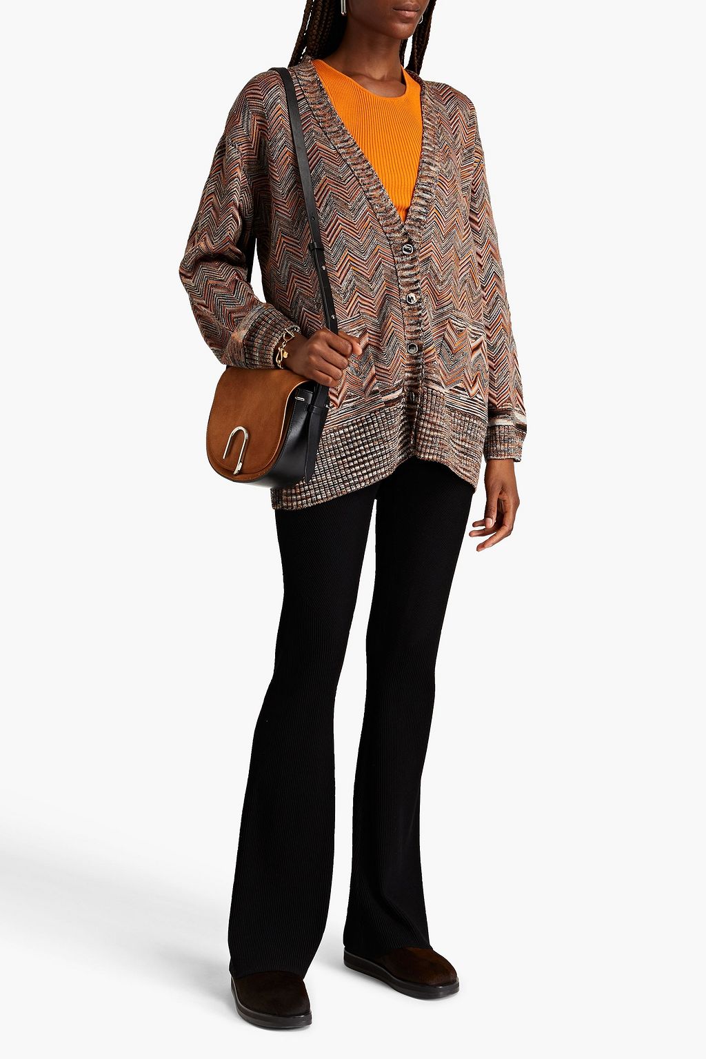 MISSONI Crochet-knit wool-blend cardigan