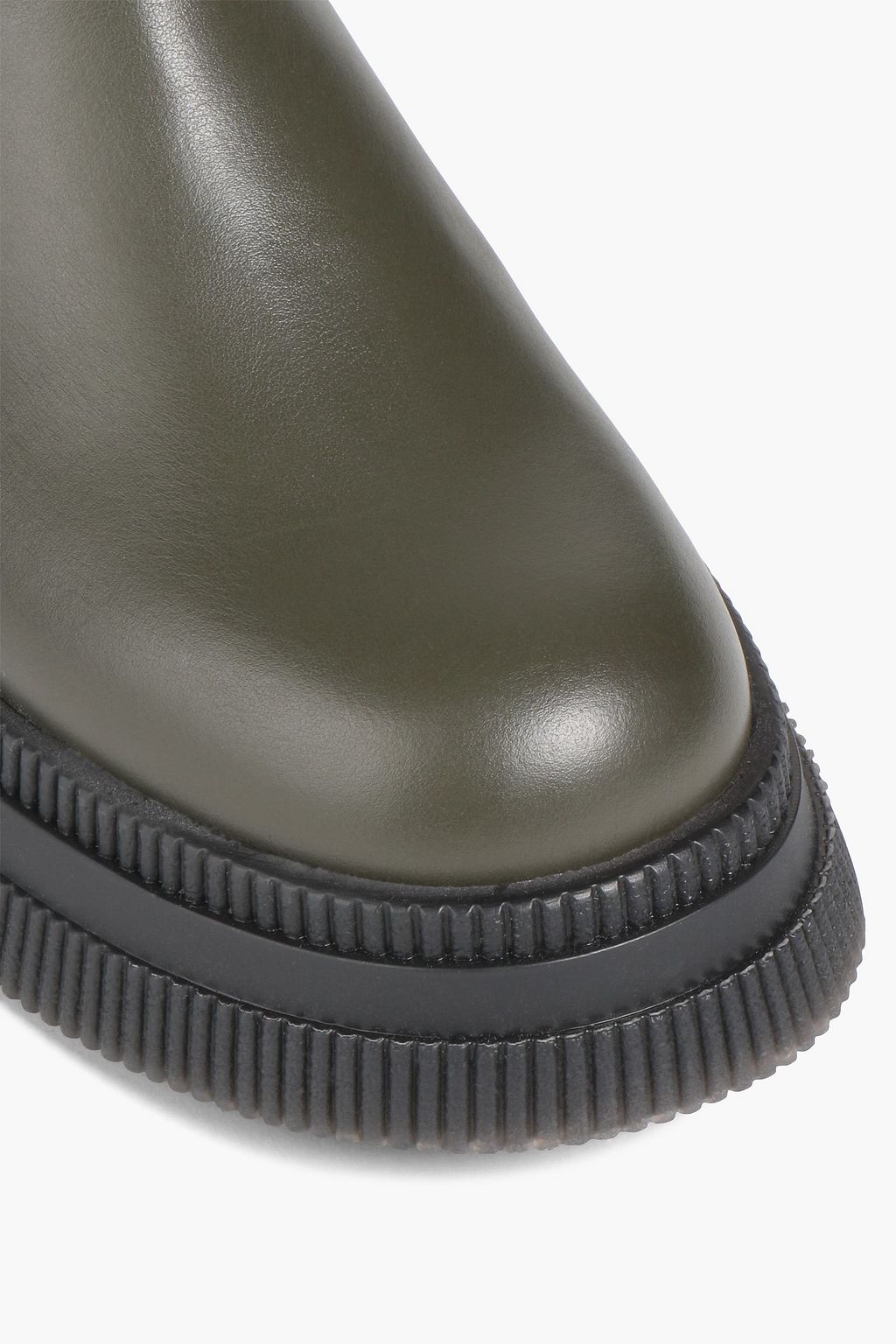 GANNI Myrtle two-tone leather ankle boots