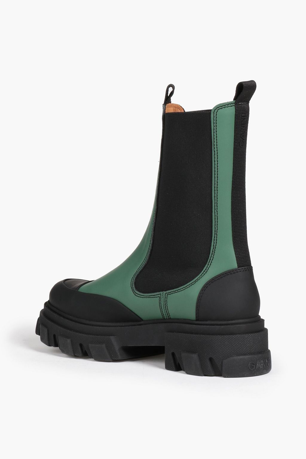 GANNI Leather Chelsea boots