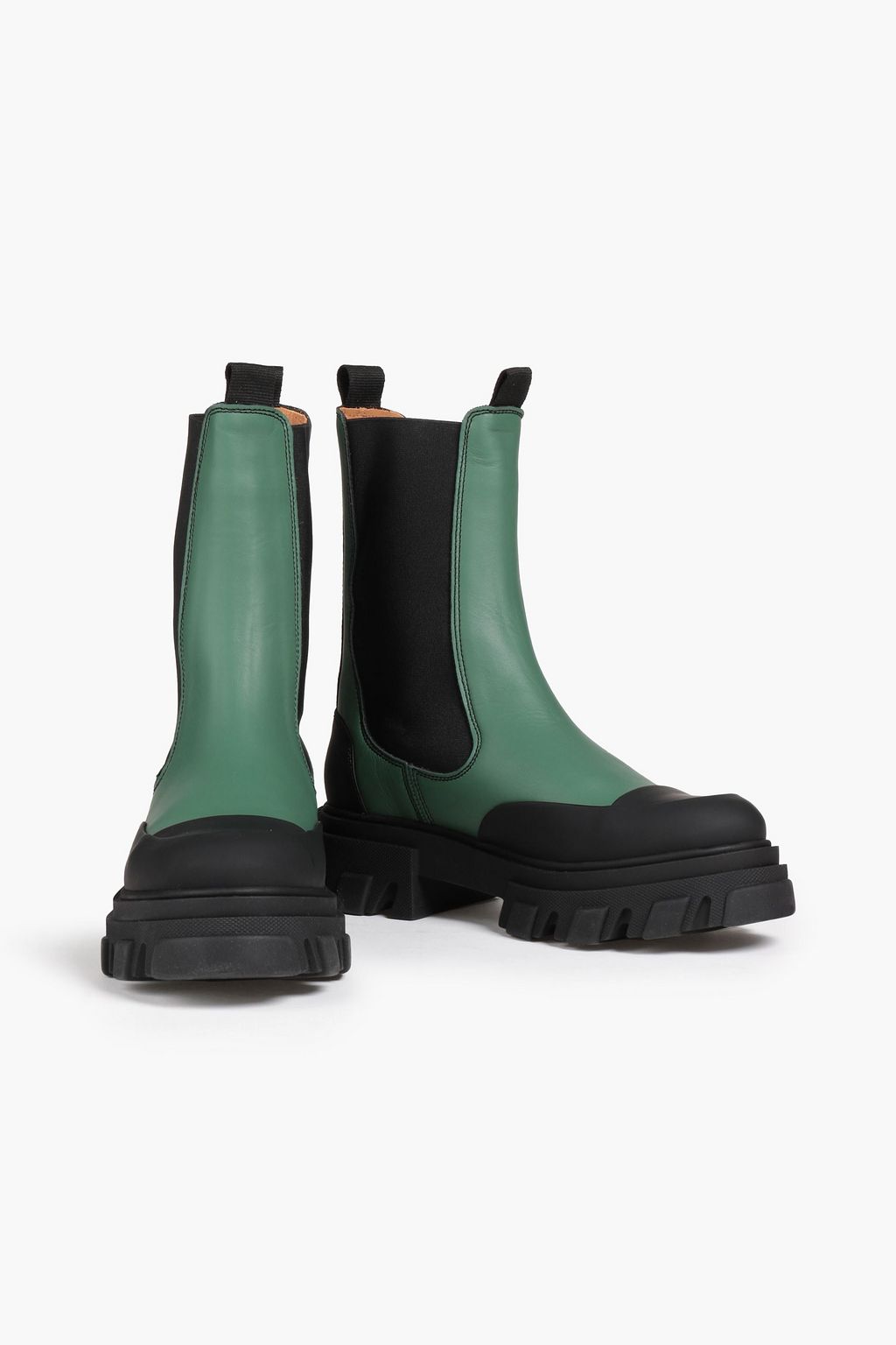 GANNI Leather Chelsea boots