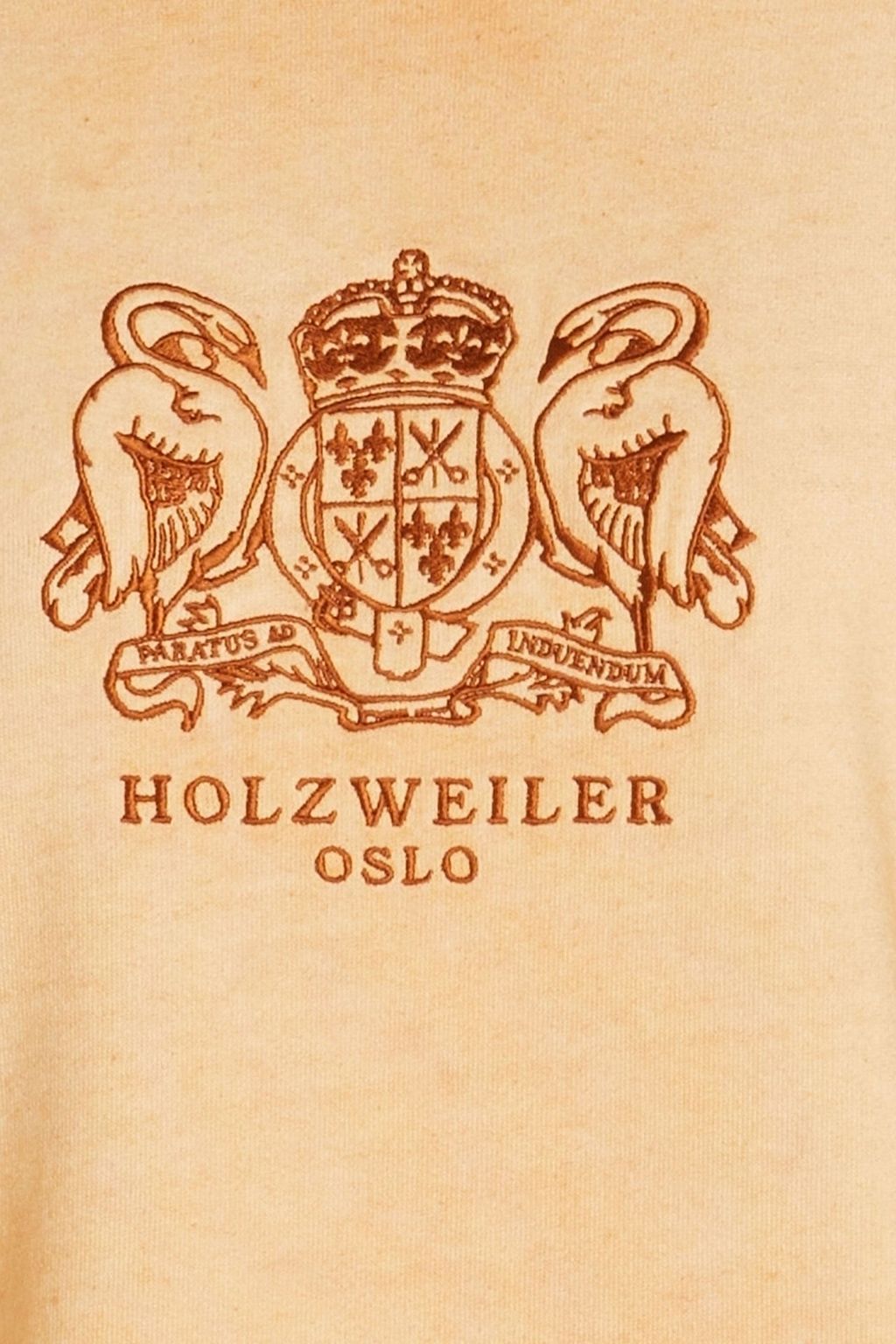 HOLZWEILER 자수 장식 코튼 플리스 스웻셔츠