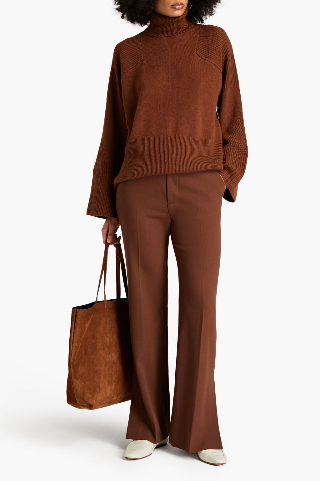 LOULOU STUDIO Oversized cashmere turtleneck sweater THE