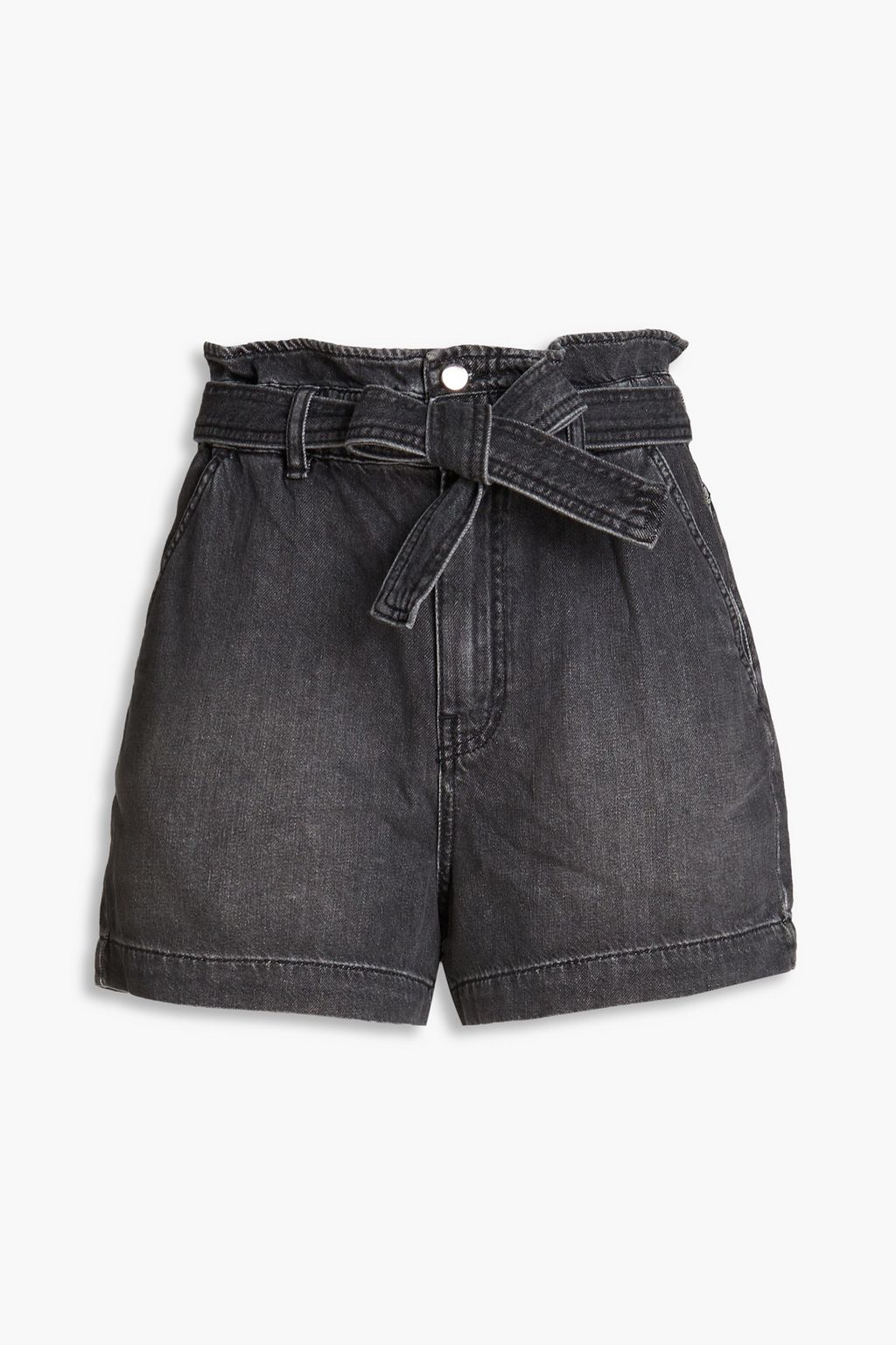 Belted sales denim shorts