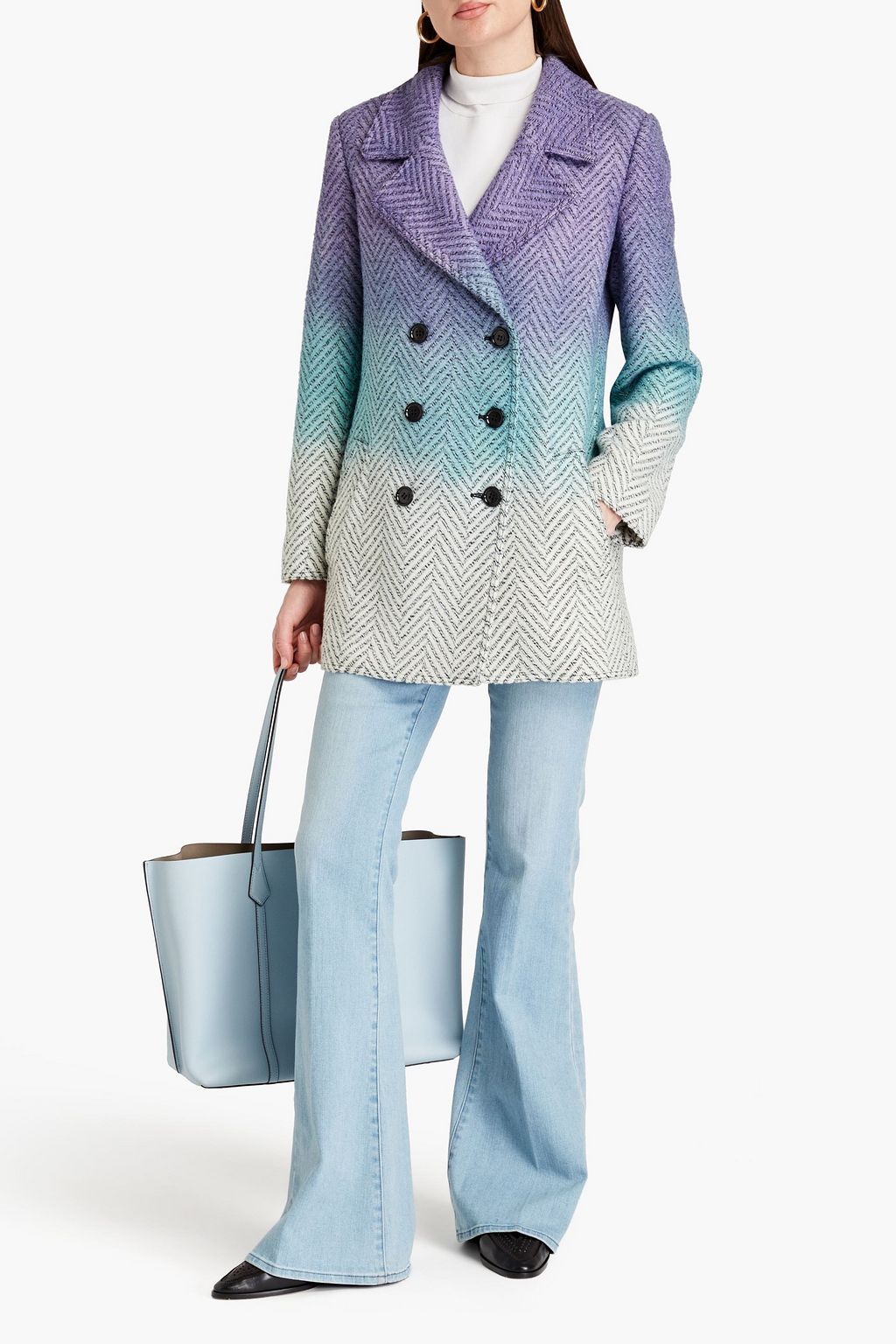 MISSONI Dégradé tweed coat