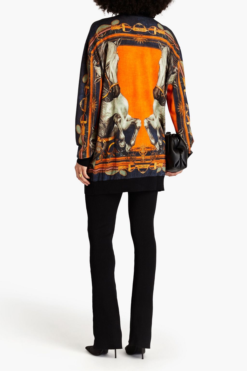 BALMAIN Printed wool cardigan
