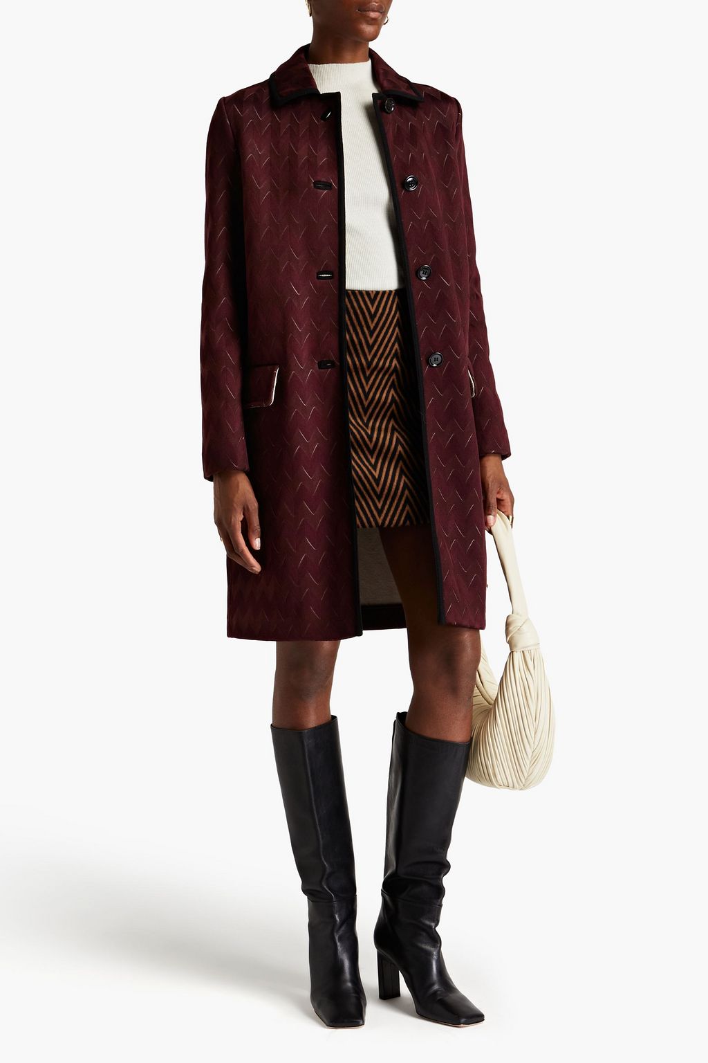 MISSONI Jacquard-knit coat