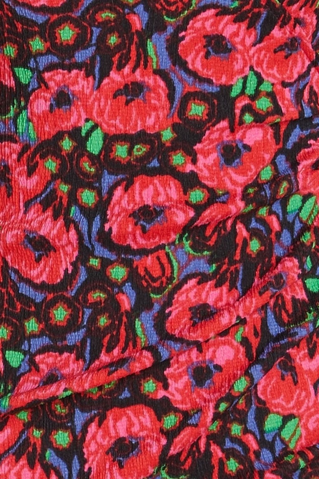 BA&SH Doly wrap-effect floral-print seersucker mini dress
