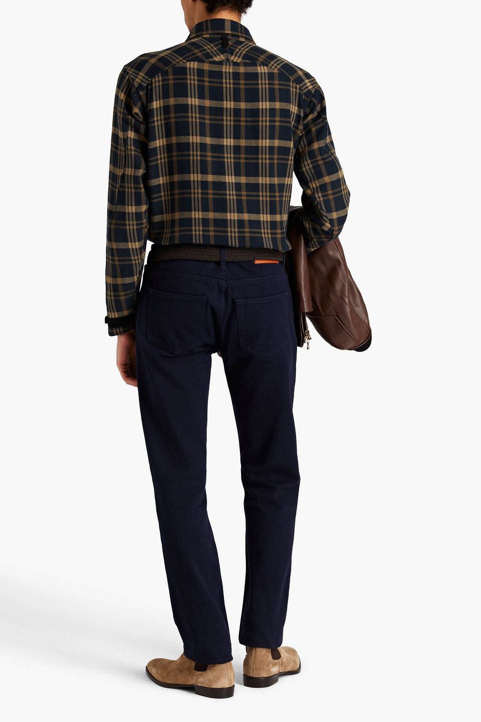  Rag & Bone - Hemd Aus Baumwoll-jacquard Mit Karomuster - Blau - Xs 