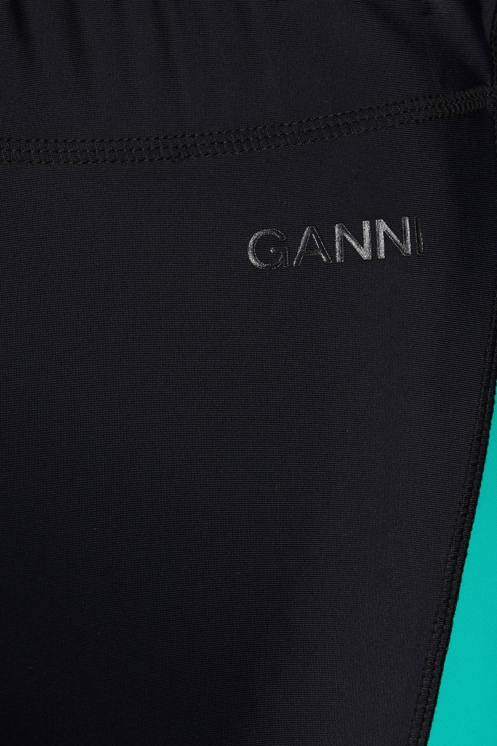 GANNI 투톤 스트레치 저지 레깅스