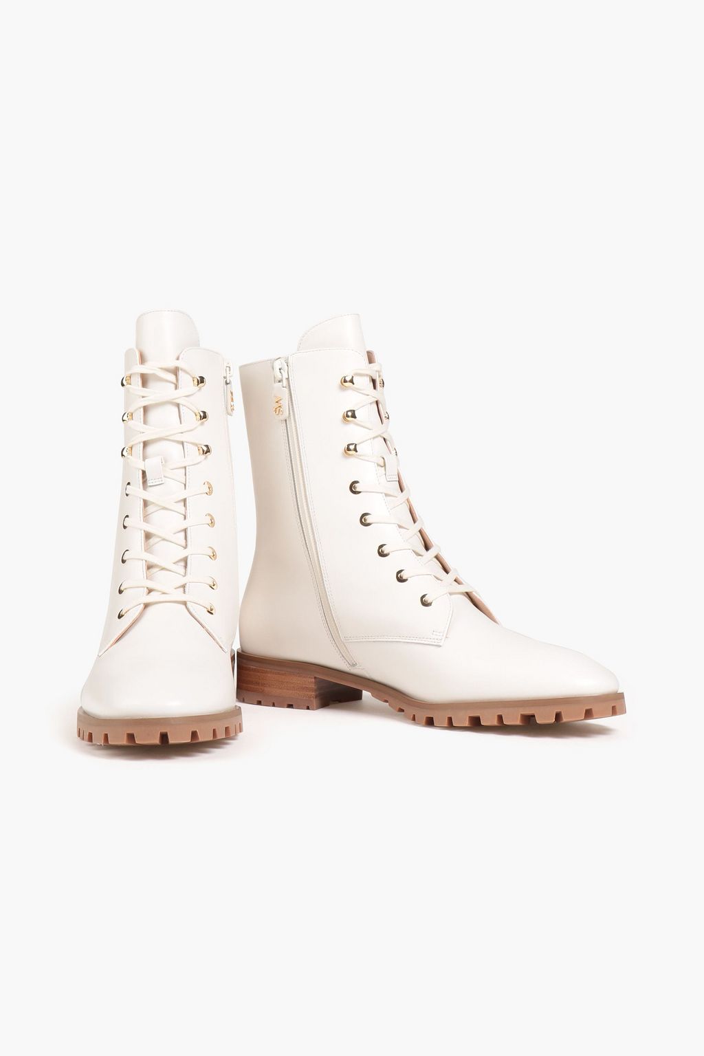 STUART WEITZMAN بوت كومبات "نوري" من الجلد