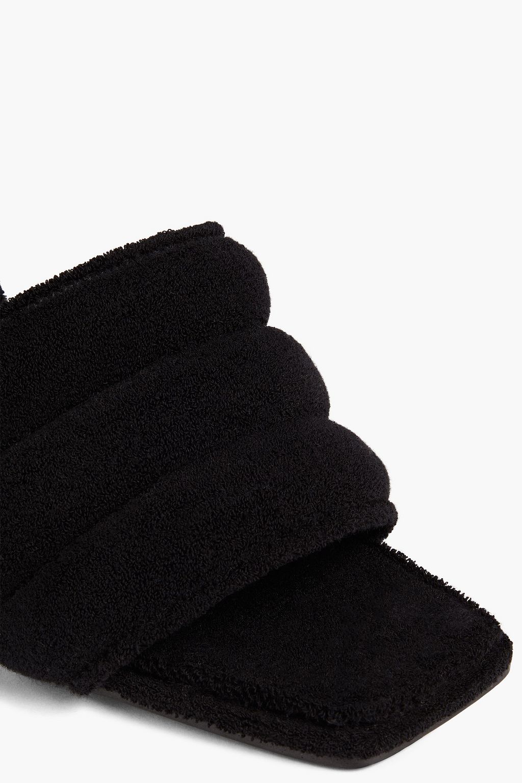 NINA RICCI Quilted terry mules