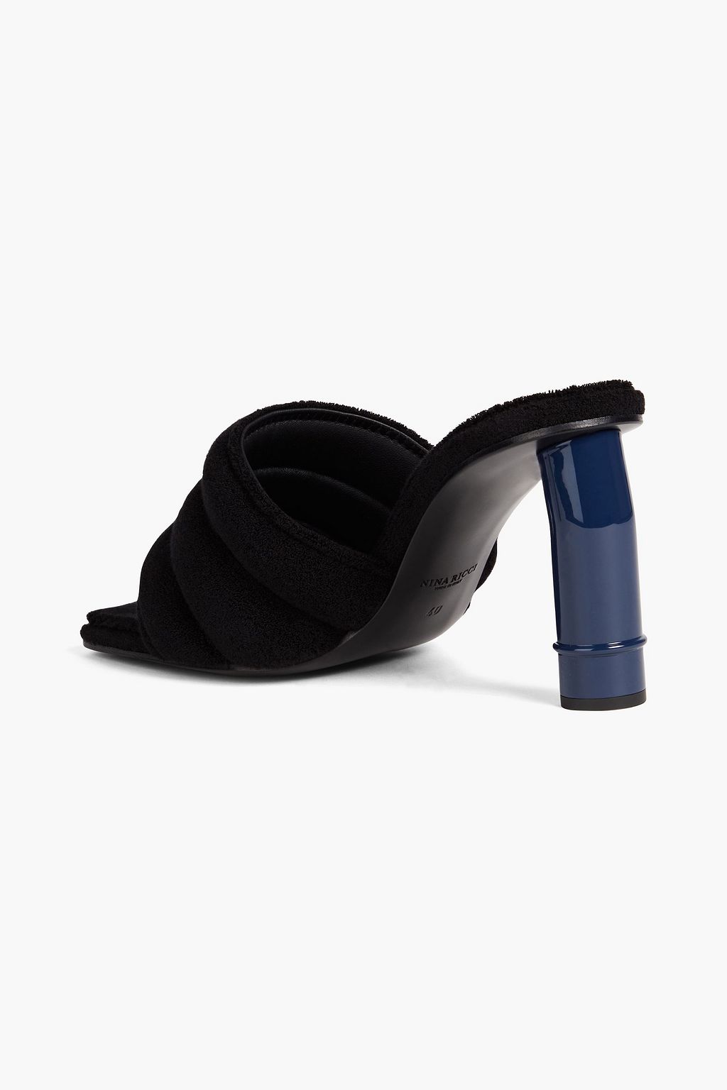 NINA RICCI Quilted terry mules
