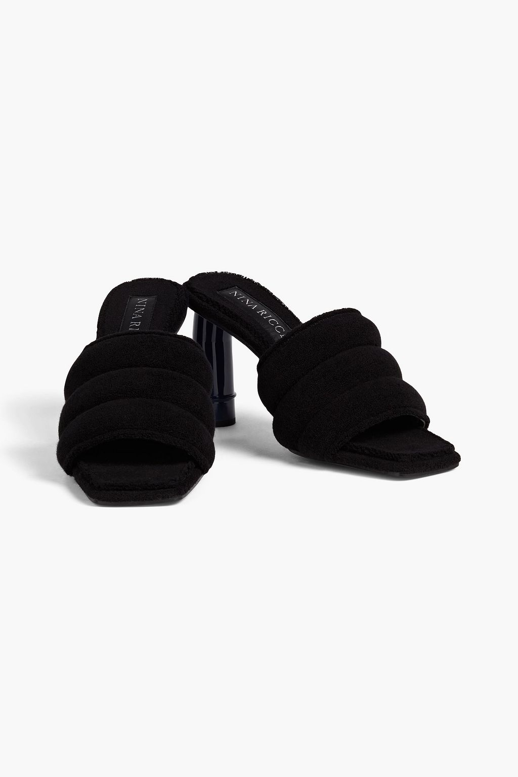 NINA RICCI Quilted terry mules