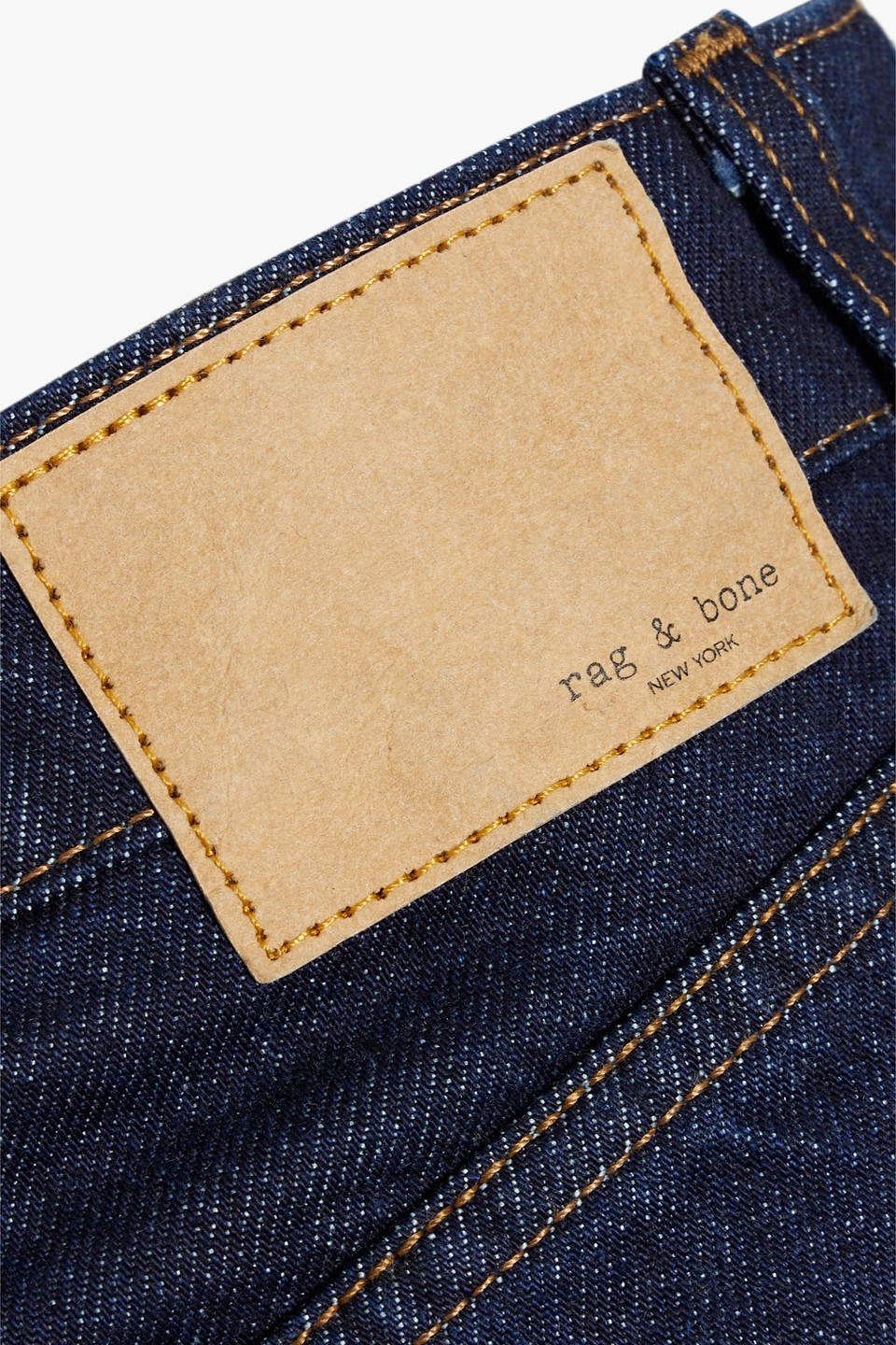 Rag & Bone Nina Cropped High-rise Slim-leg Jeans In Dark Denim