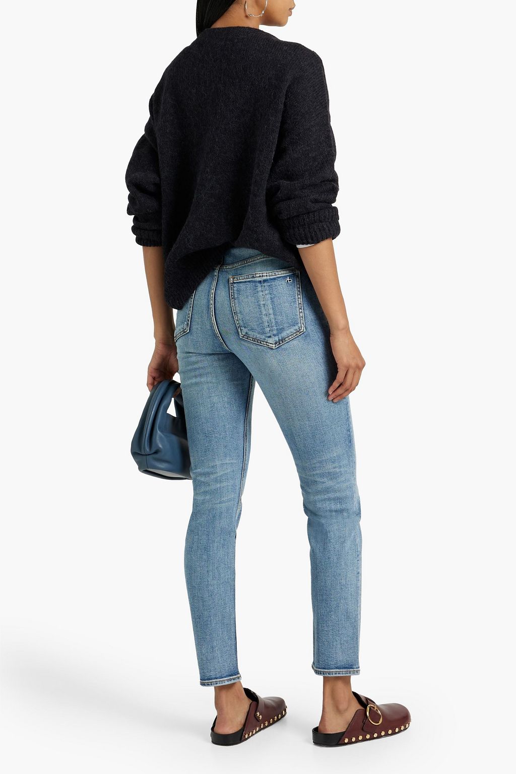 RAG & BONE Nina cropped high-rise slim-leg jeans