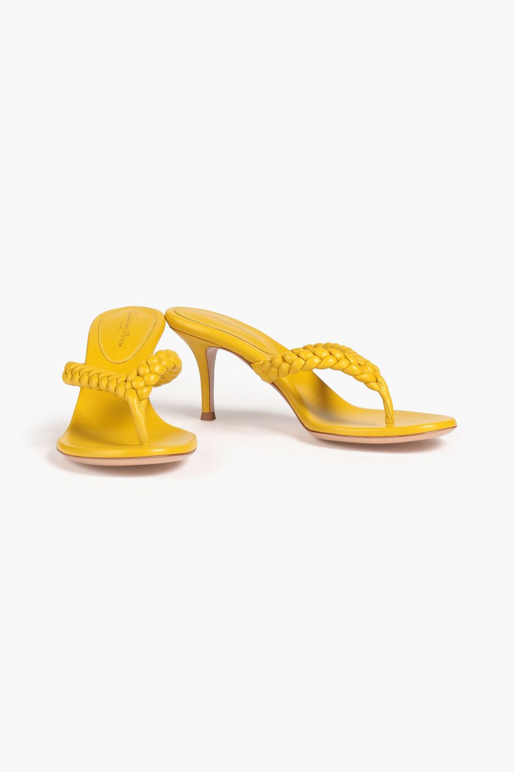 GIANVITO ROSSI Tropea braided leather sandals