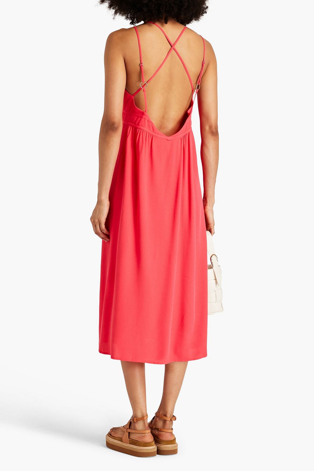 BA&SH Flavia crepe midi dress